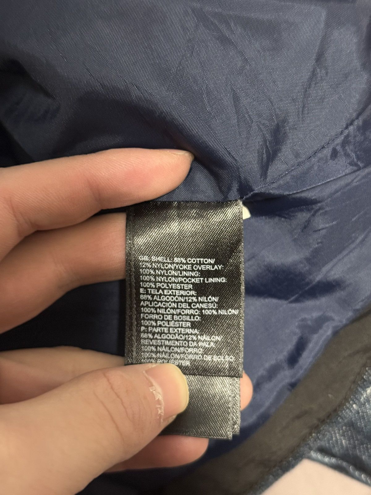 Supreme tnf north face denim shot jacket parka