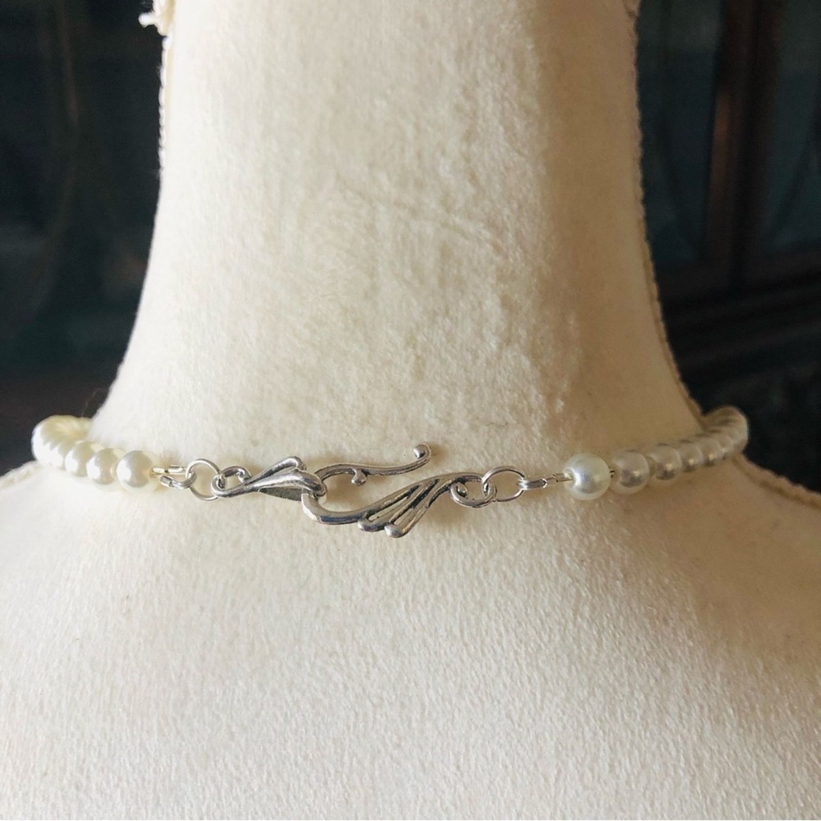 Handmade Handcrafted repurpose southwest style Pearl necklace Size ONE SIZE - 7 Thumbnail
