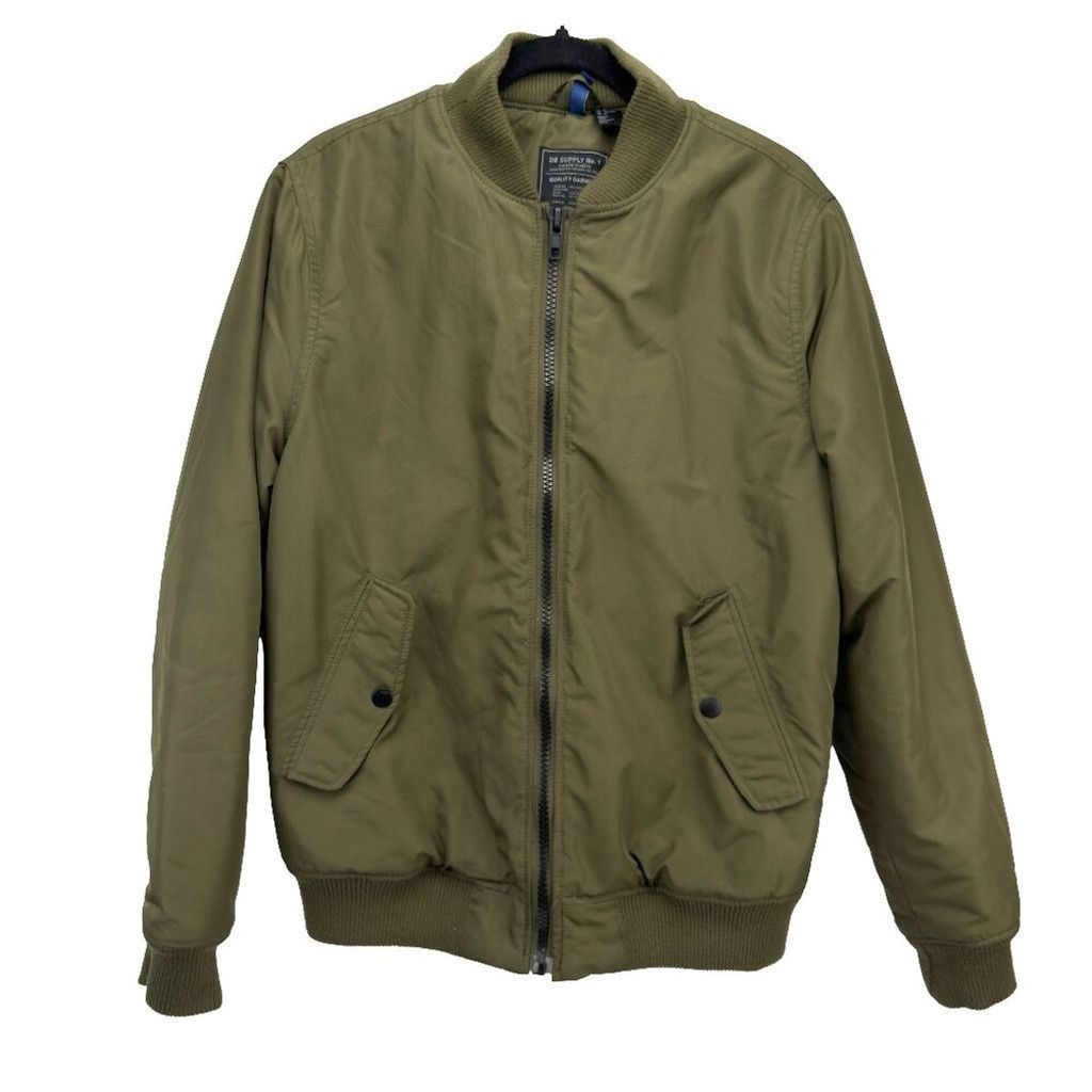 Divided H&M Divided Full Zip Long Sleeves Green Bomber Jacket Size M Size US M / EU 48-50 / 2 - 1 Thumbnail