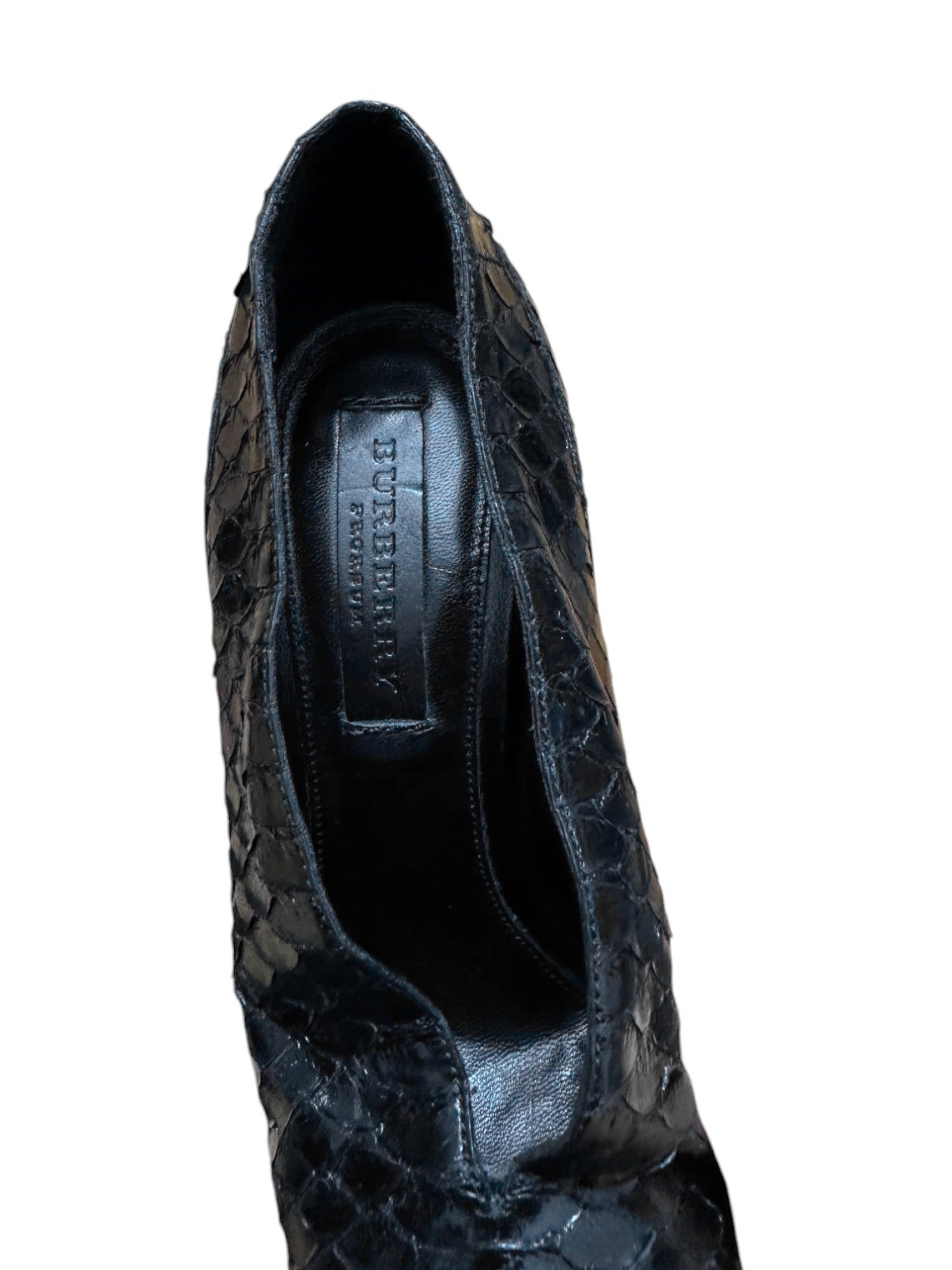 Burberry Prorsum S/S 2011 Leather Python Heels Size US 7 / IT 37 - 5 Thumbnail