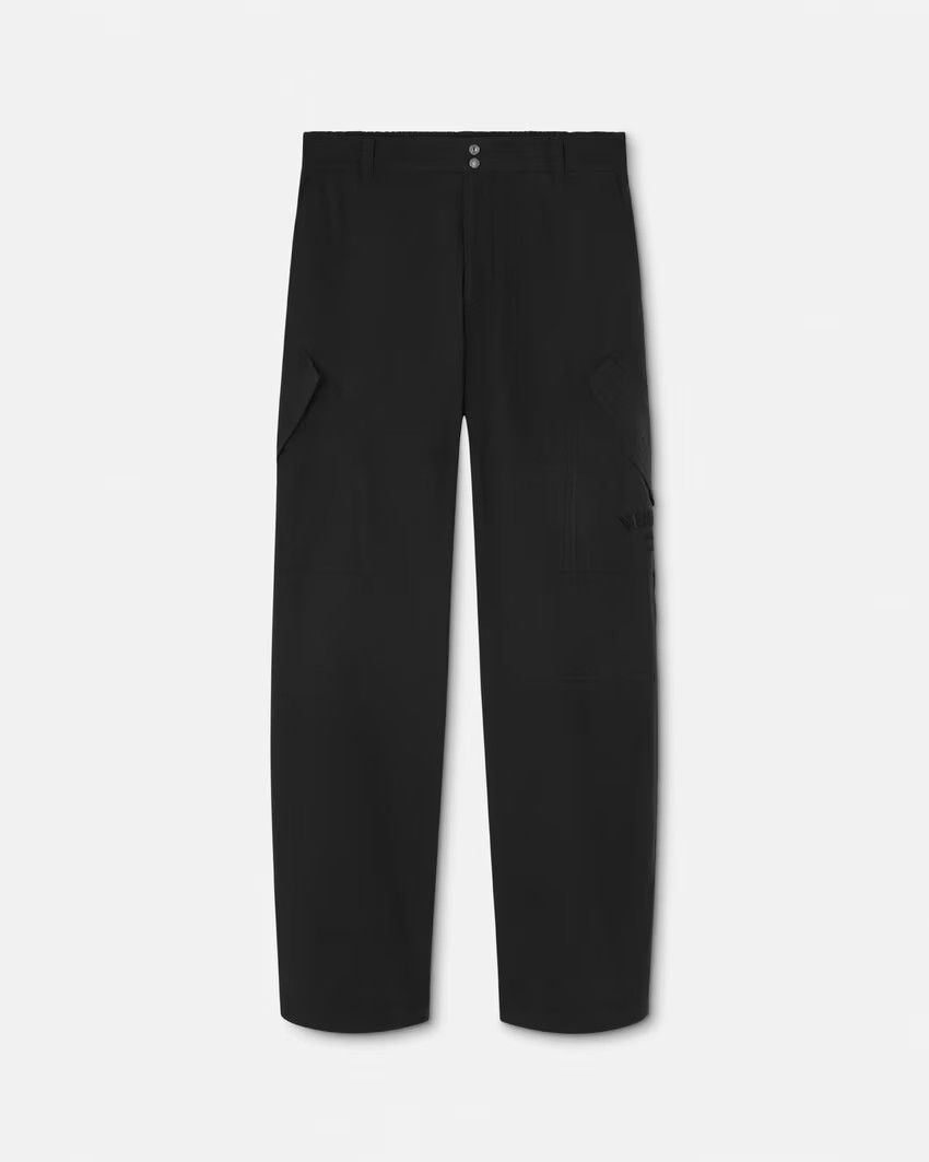 Versace o1s22i1n0125 Cotton Poplin Trouser in Black Size US 34 / EU 50 - 1 Thumbnail