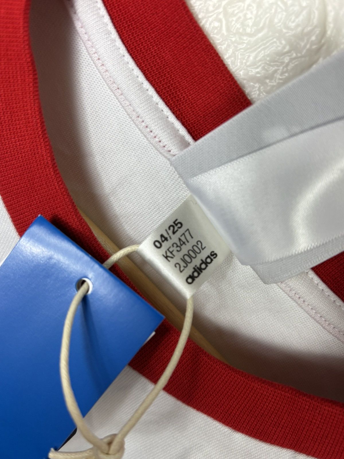 Adidas Adidas Oasis 25 Red & White Long-sleeved Adidas Shirt Size L Size US L / EU 52-54 / 3 - 10 Thumbnail
