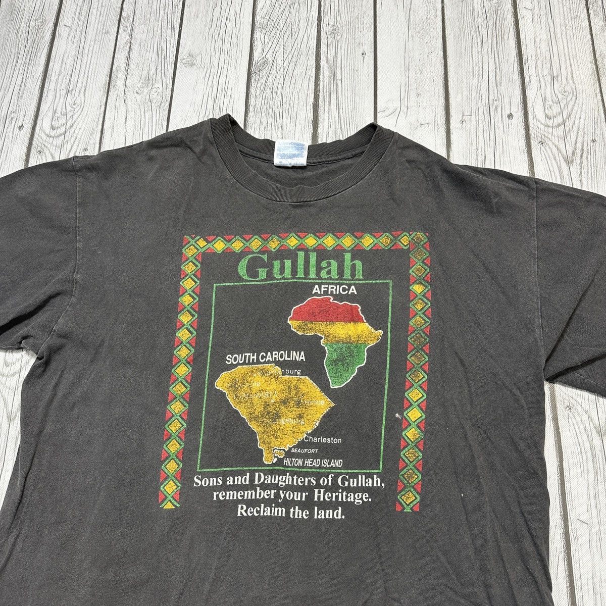 Hanes × Vintage Vintage Gullah tee Size US L / EU 52-54 / 3 - 3 Thumbnail