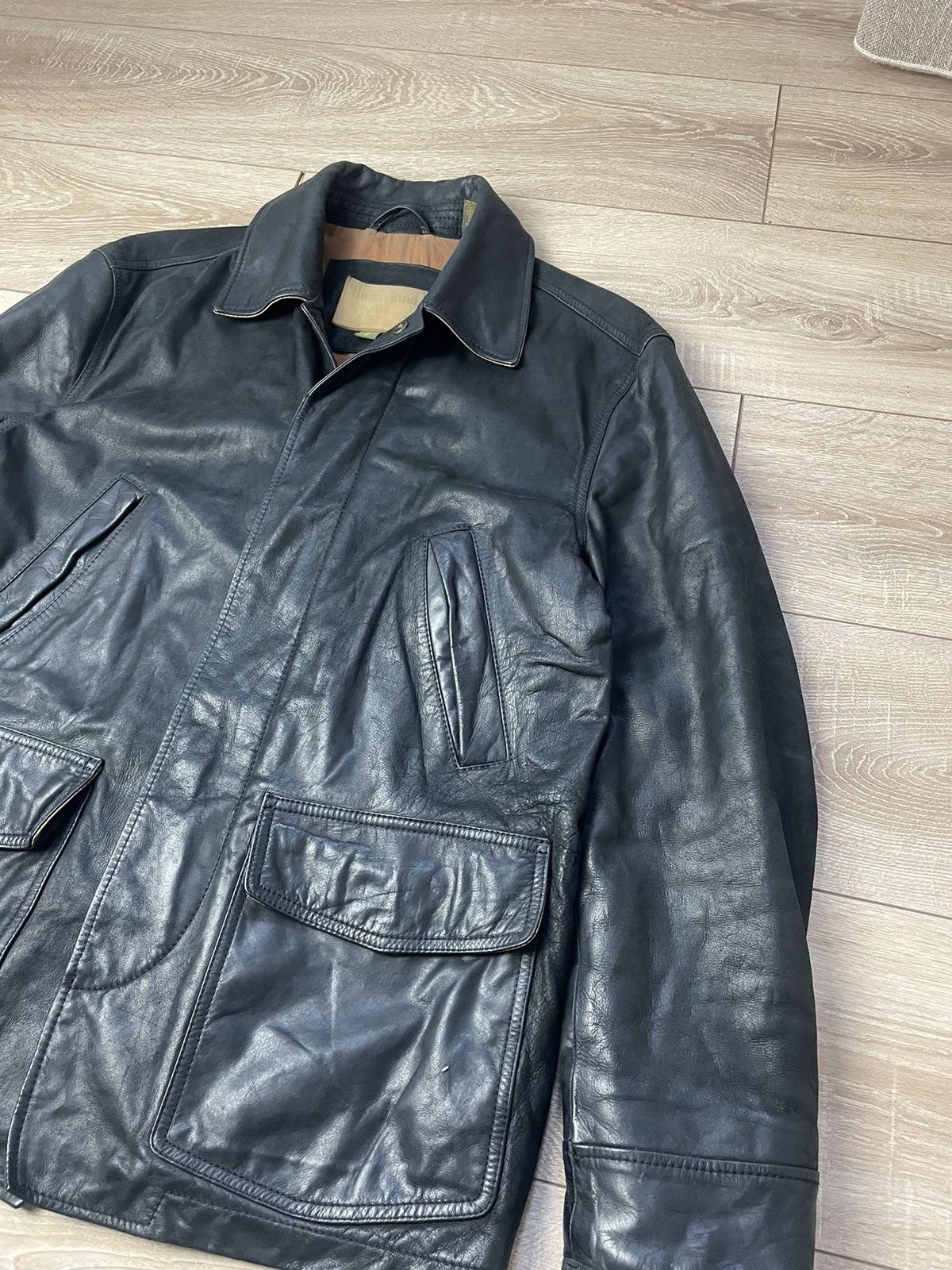 Timberland Timberland Black vintage lather jacket S Men Size US S / EU 44-46 / 1 - 2 Thumbnail