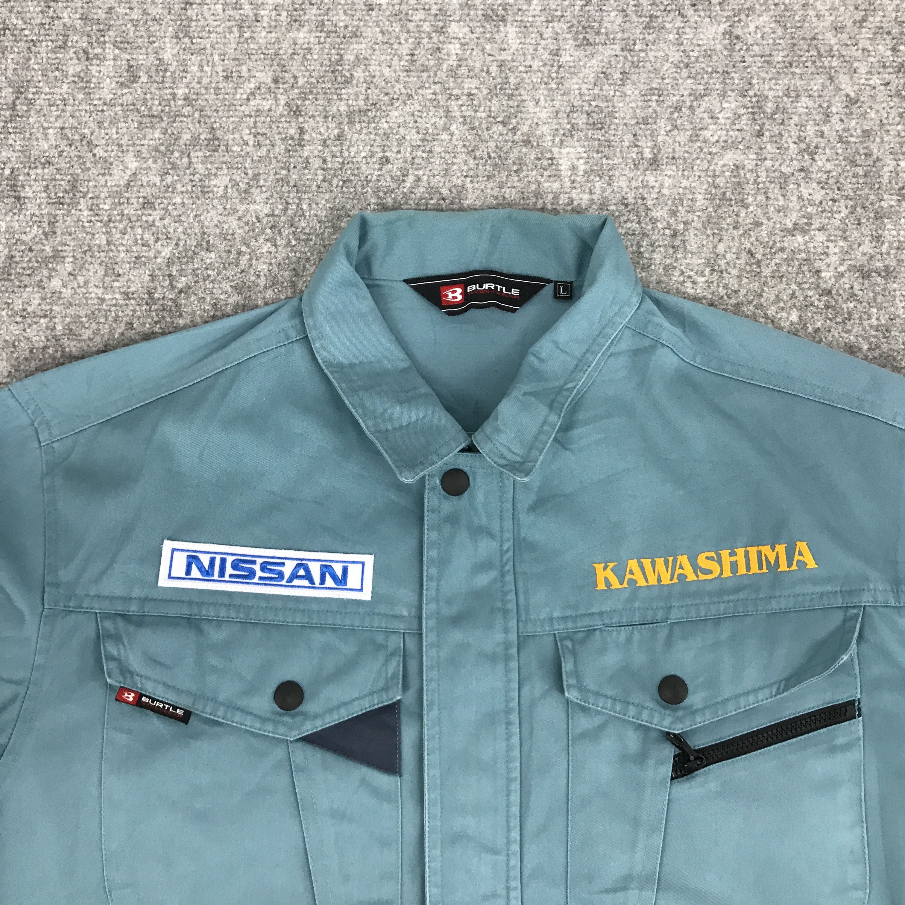 Gear for Sports × Japanese Brand VTG NISSAN RACING KAWASHIMA WORK UNIFORM JACKET Size US L / EU 52-54 / 3 - 5 Thumbnail