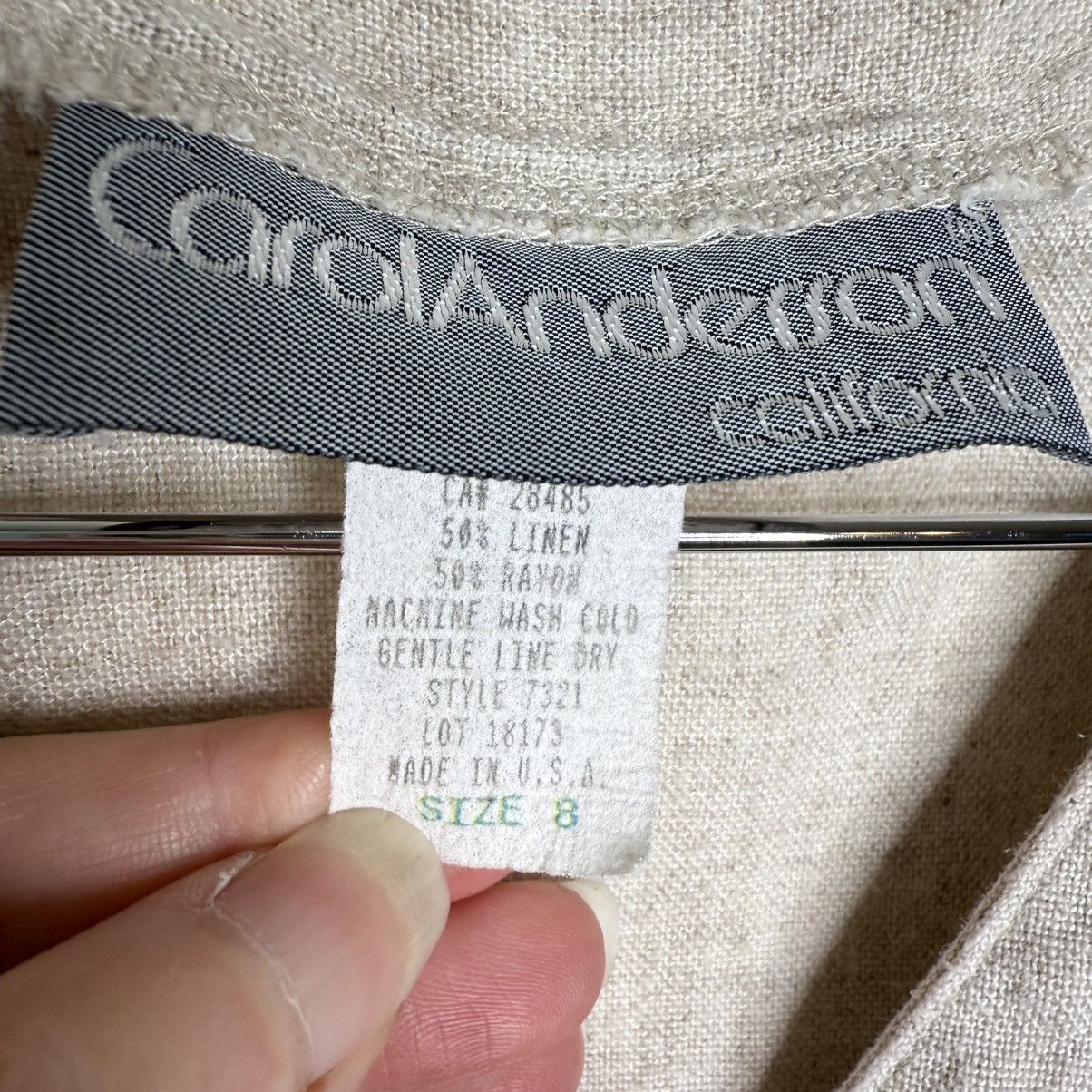 Vintage Vintage Carol Anderson Linen Blend Vest Top Size 8 Oatmeal Size M / US 6-8 / IT 42-44 - 2 Thumbnail