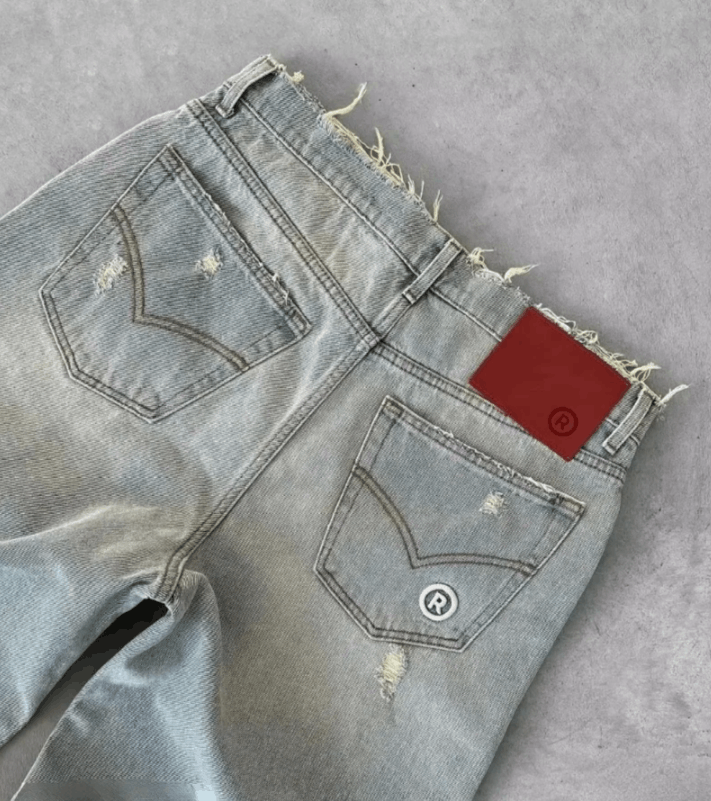 Japanese Brand Washing Old Baggy Jeans Size US 32 / EU 48 - 3 Thumbnail
