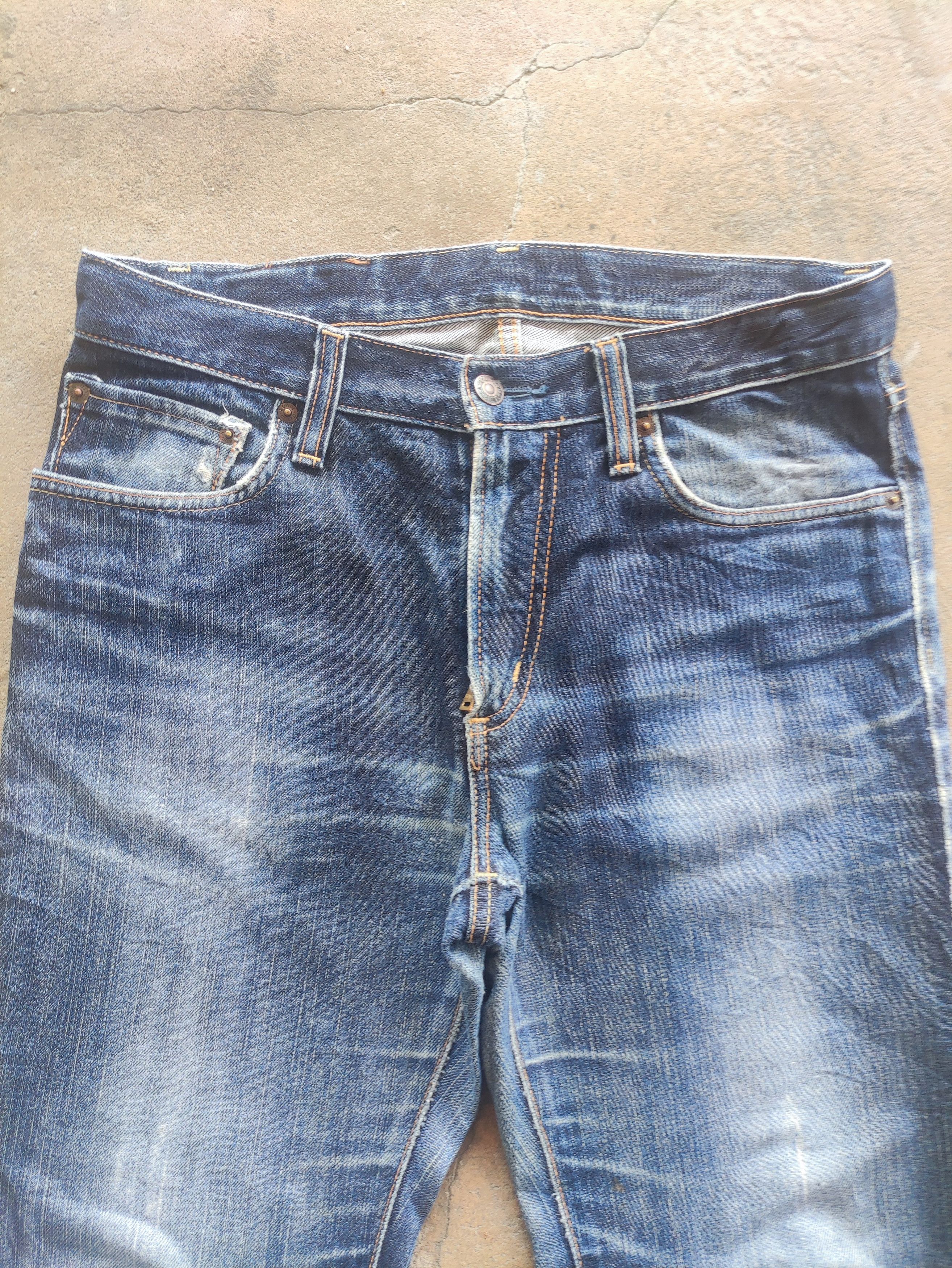Edwin × Jean × Vintage W32💥 Vintage Edwin 402 Made In Japan Distressed Faded Pants Size US 32 / EU 48 - 3 Thumbnail