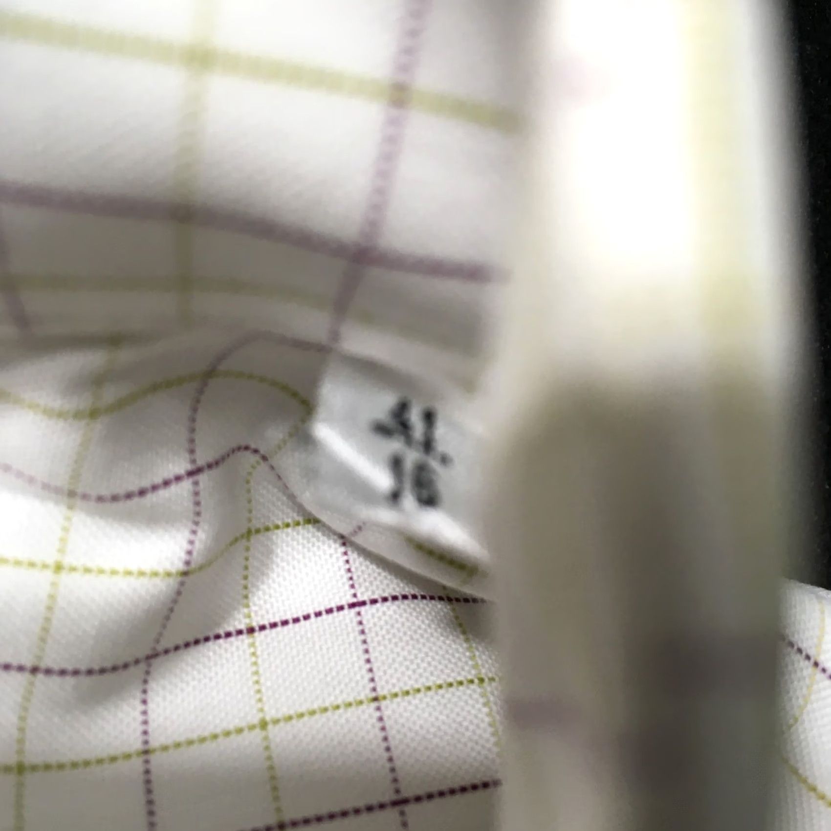 Tallia Vintage Italia 1958 Designer Shirt Men's LARGE WHITE CHECK Long Sleeve Size US L / EU 52-54 / 3 - 3 Thumbnail