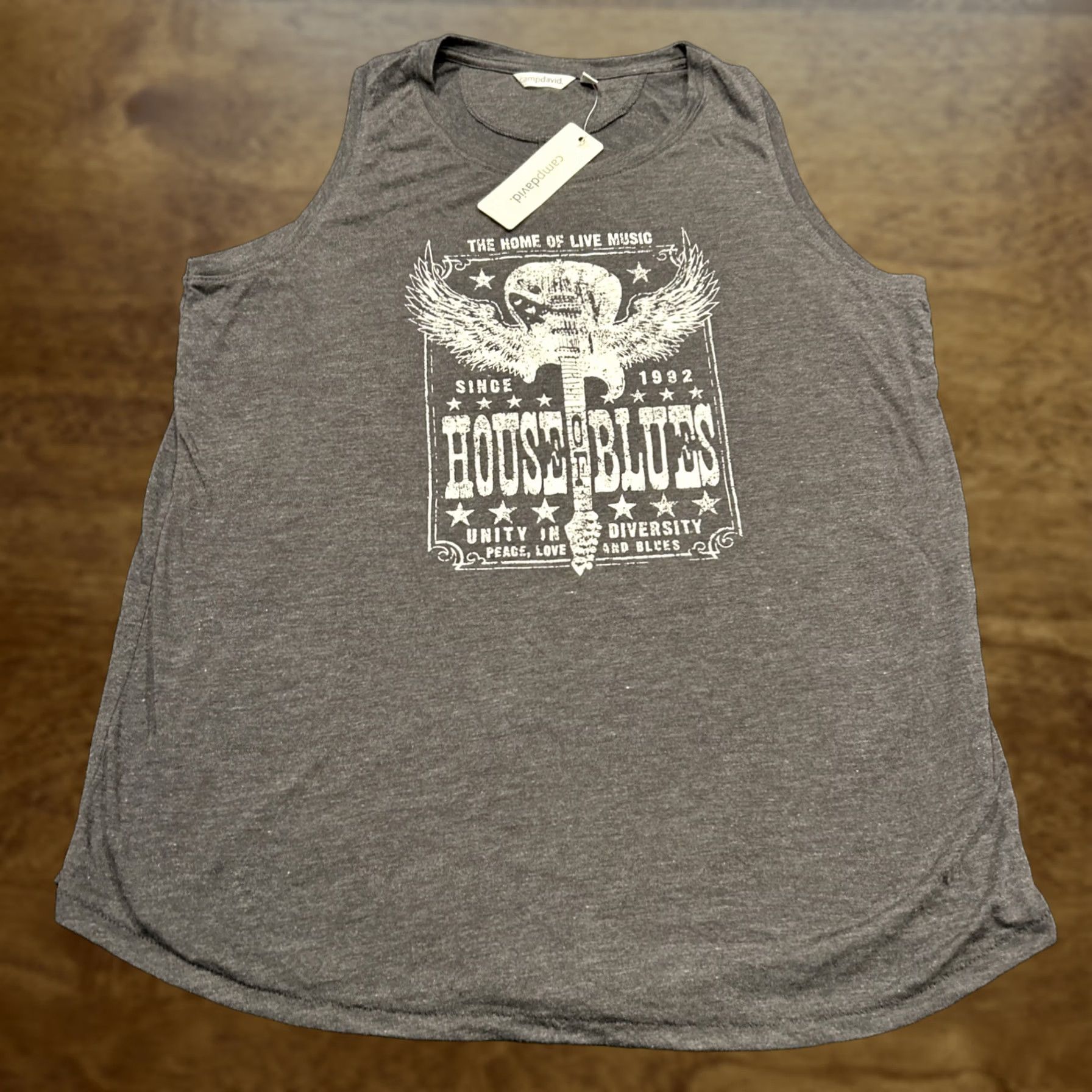 Gildan Gildan Graphic T-Shirt Men’s XL Crew Neck Short Sleeve Gray Cotton House Of Blues Flying Guitar A27 Size US XL / EU 56 / 4 - 1 Thumbnail