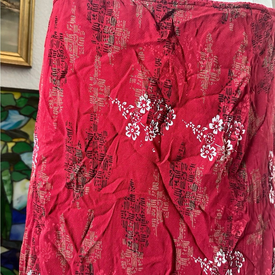 Other style & co white ted floral maxi skirt Size 36" / US 14 / IT 50 - 2 Thumbnail