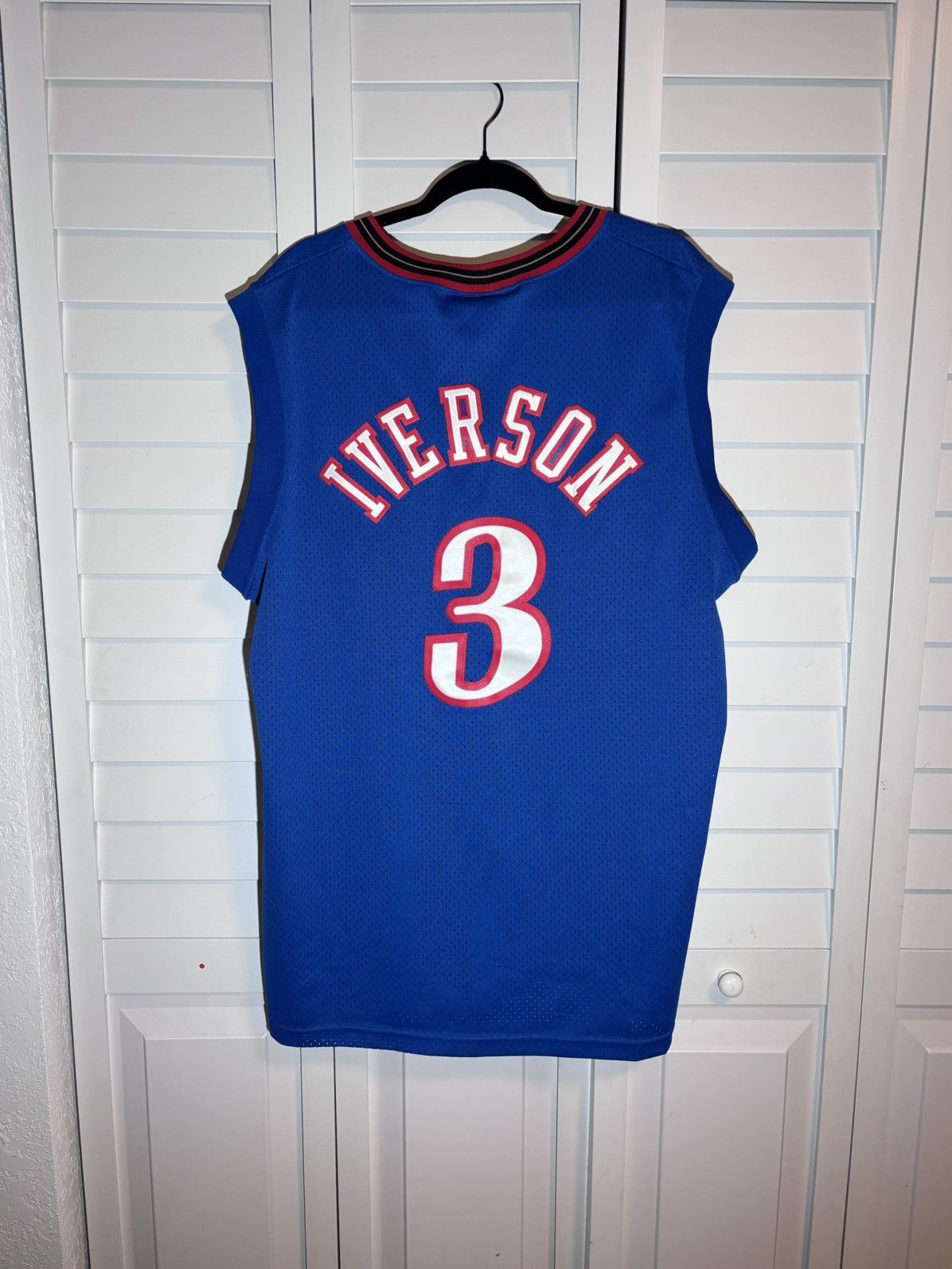 Nike Nike 76ers Allen Iverson #3 Blue Red Jersey XL Vintage Size US XL / EU 56 / 4 - 7 Thumbnail