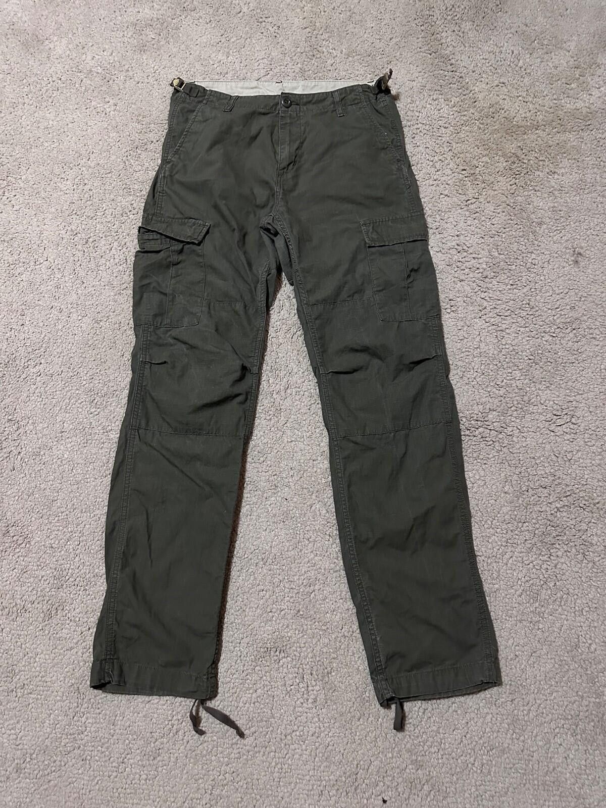 Carhartt Carhartt WIP Regular Fit Baggy Cargo Pants Y2K Bottoms 32x32 Size US 32 / EU 48 - 1 Thumbnail