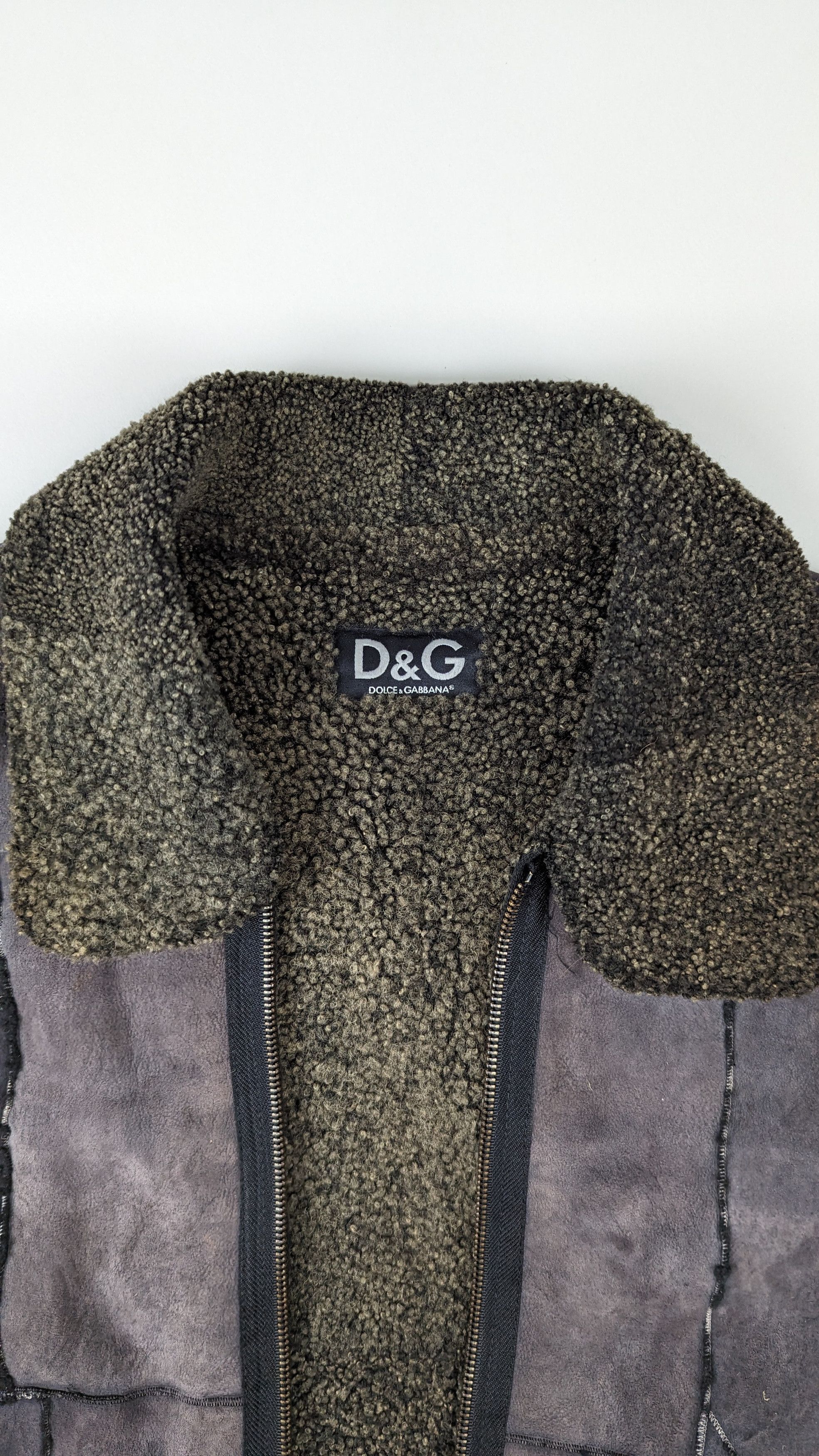 Dolce & Gabbana Dolce & Gabbana patchwork sheepskin jacket Size US M / EU 48-50 / 2 - 2 Thumbnail
