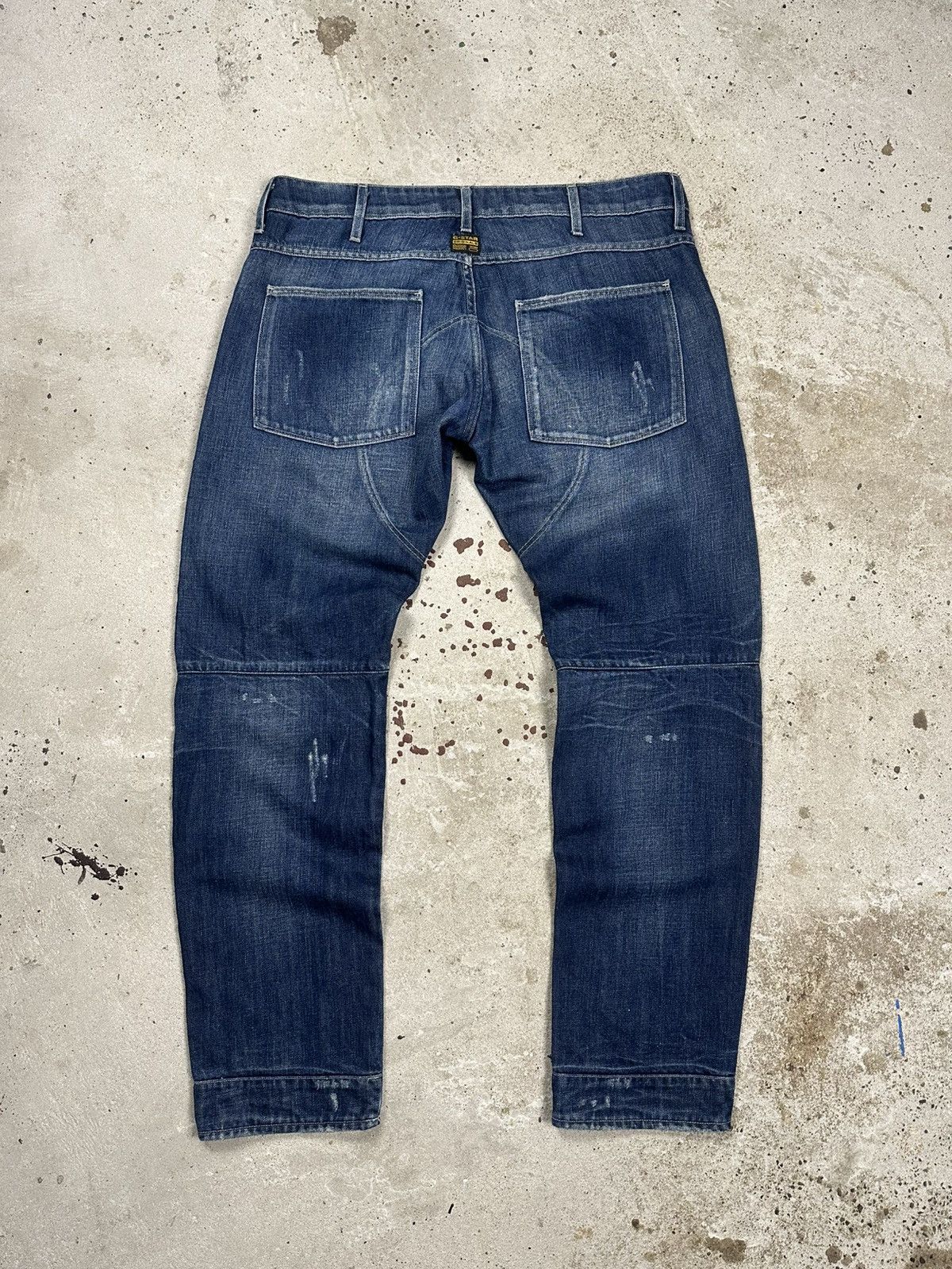G-Star Vintage G Star Raw 5620 3D Low Tapered Double Knee Denim Size US 34 / EU 50 - 2 Thumbnail