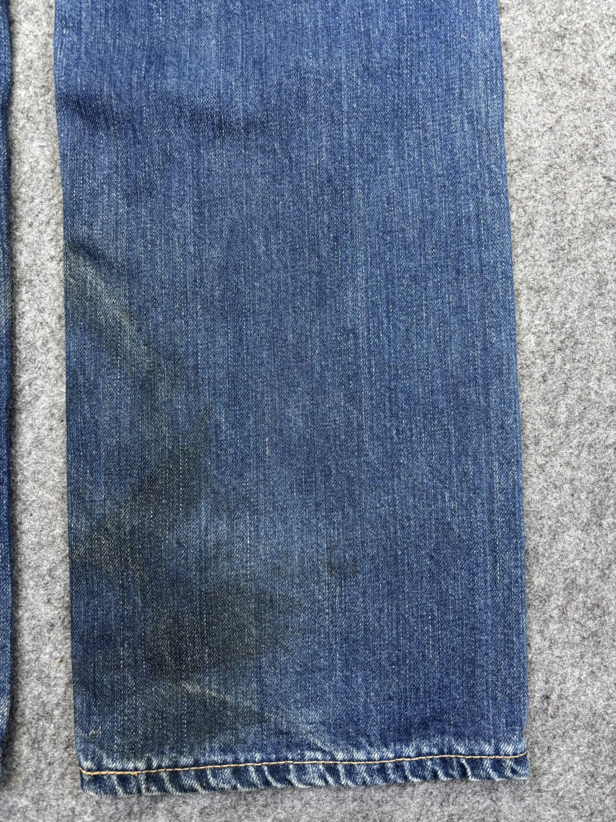 💥Insane 90s Style💥Vintage Edwin 504 Raw Fades Denim F898
