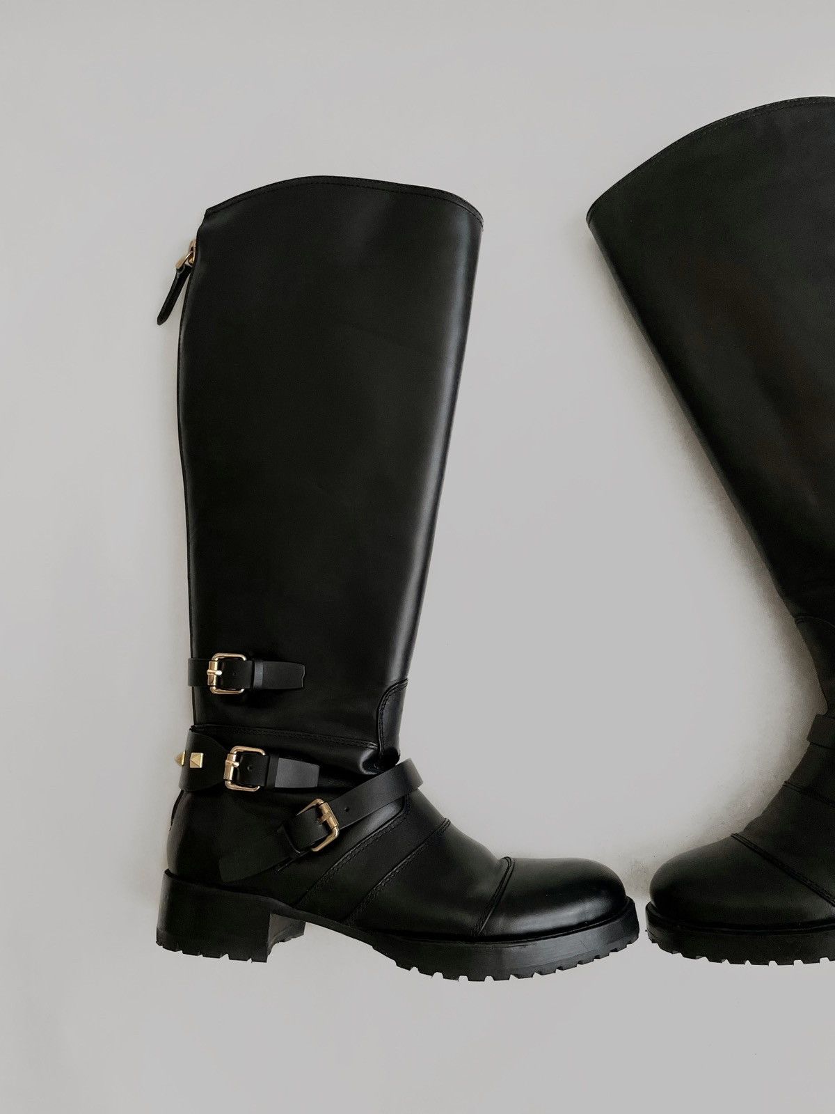 Valentino Valentino Garavani Leather high boots buckles Archive Size US 9 / IT 39 - 3 Thumbnail