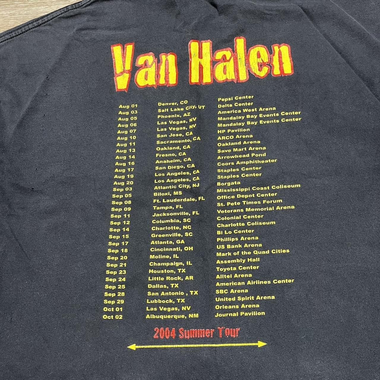 Band Tees × Vintage y2k van halen summer tour tee Size US XL / EU 56 / 4 - 4 Thumbnail