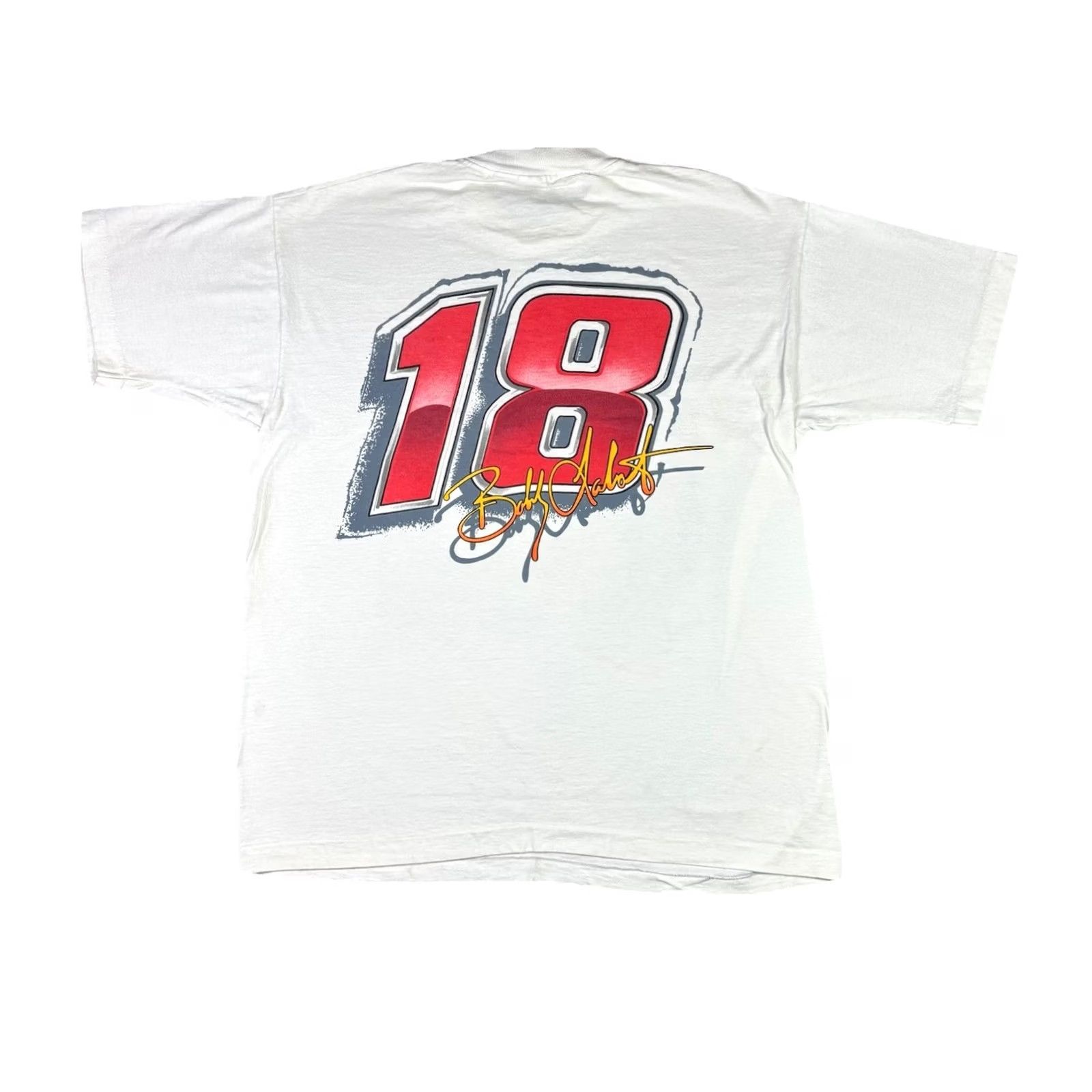 Chase Authentics VINTAGE Bobby Lobonte T Shirt Nascar Racing Double Sided Graphic Adult XL White Cotton Chase Authentics Mens Shirt Size US XL / EU 56 / 4 - 2 Thumbnail
