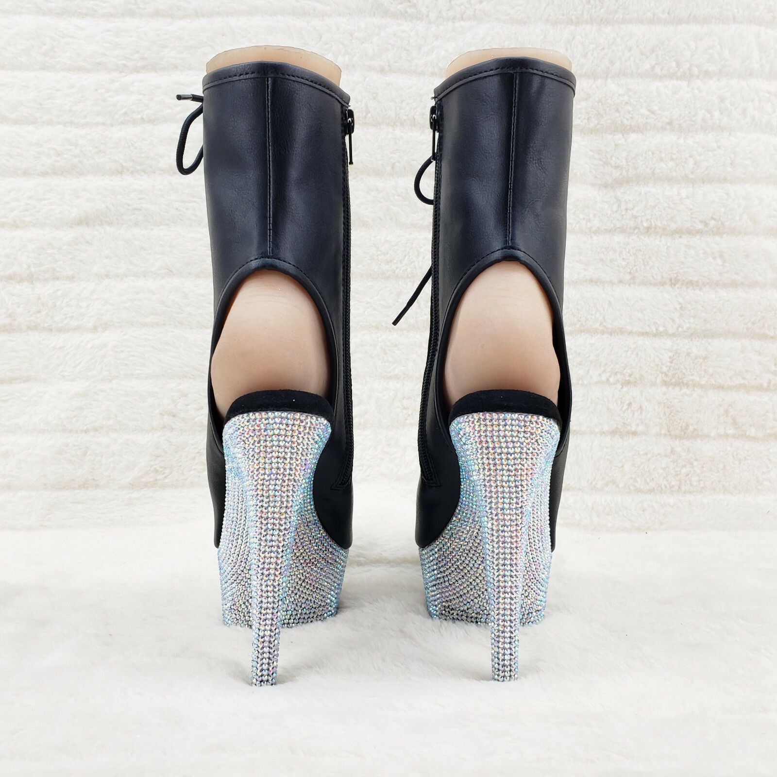 Other Bejeweled 1016 Sparkling Rhinestone Platform Open Toe Ankle Size US 10 / IT 40 - 6 Thumbnail