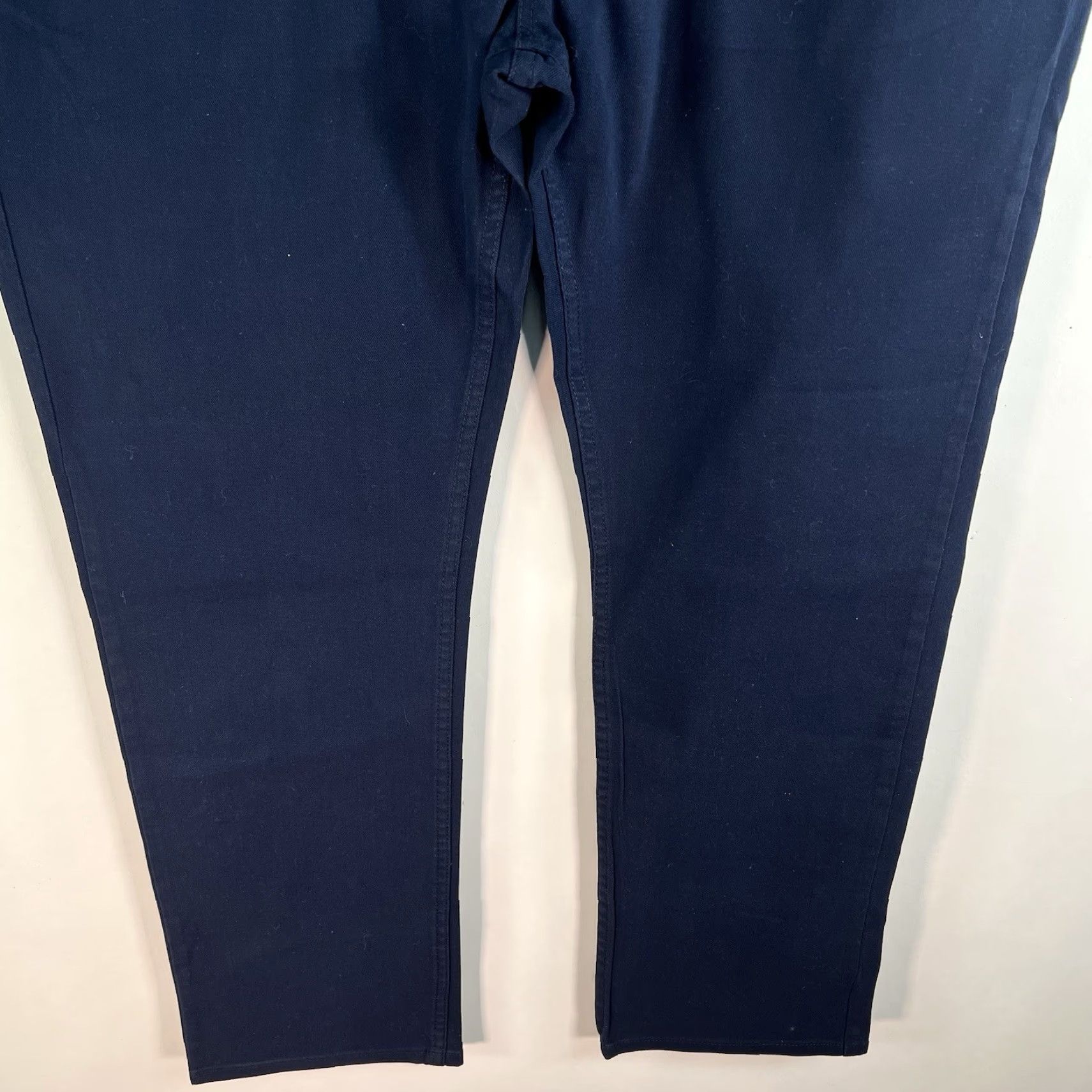 Hart Schaffner Marx Hart Schaffner Marx Heart Pant Trouser Men’s 40 X 30 Blue Twill Straight 5-Pocket Denim Flat Front Vintage: No Size US 40 / EU 56 - 4 Thumbnail