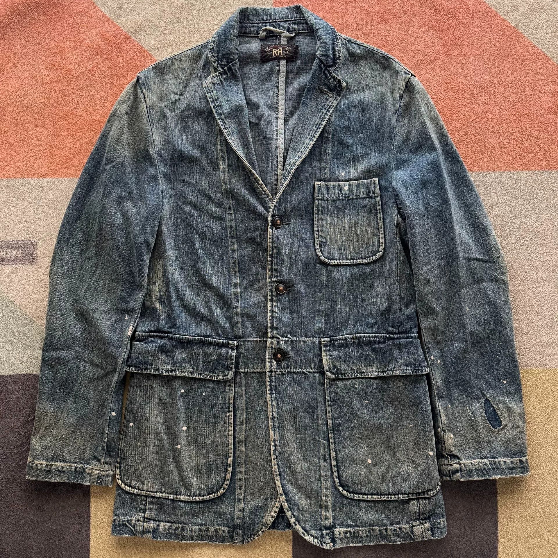 RRL Ralph Lauren RRL Ralph Lauren Double RL Denim Jacket Size US S / EU 44-46 / 1 - 1 Thumbnail