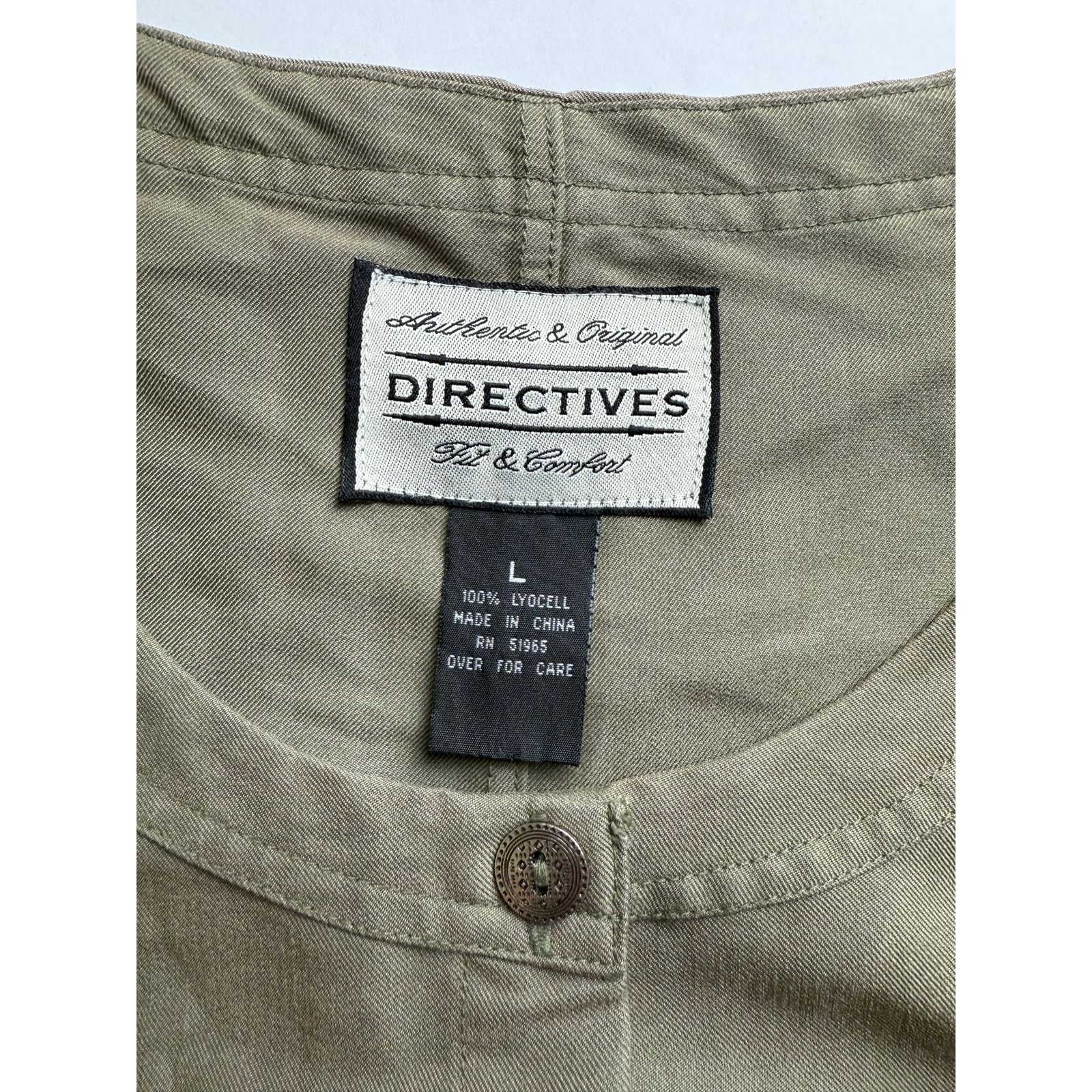 Other Directives Olive Lyocell Sleeveless Jumper Dress - L Size L / US 10 / IT 46 - 9 Thumbnail