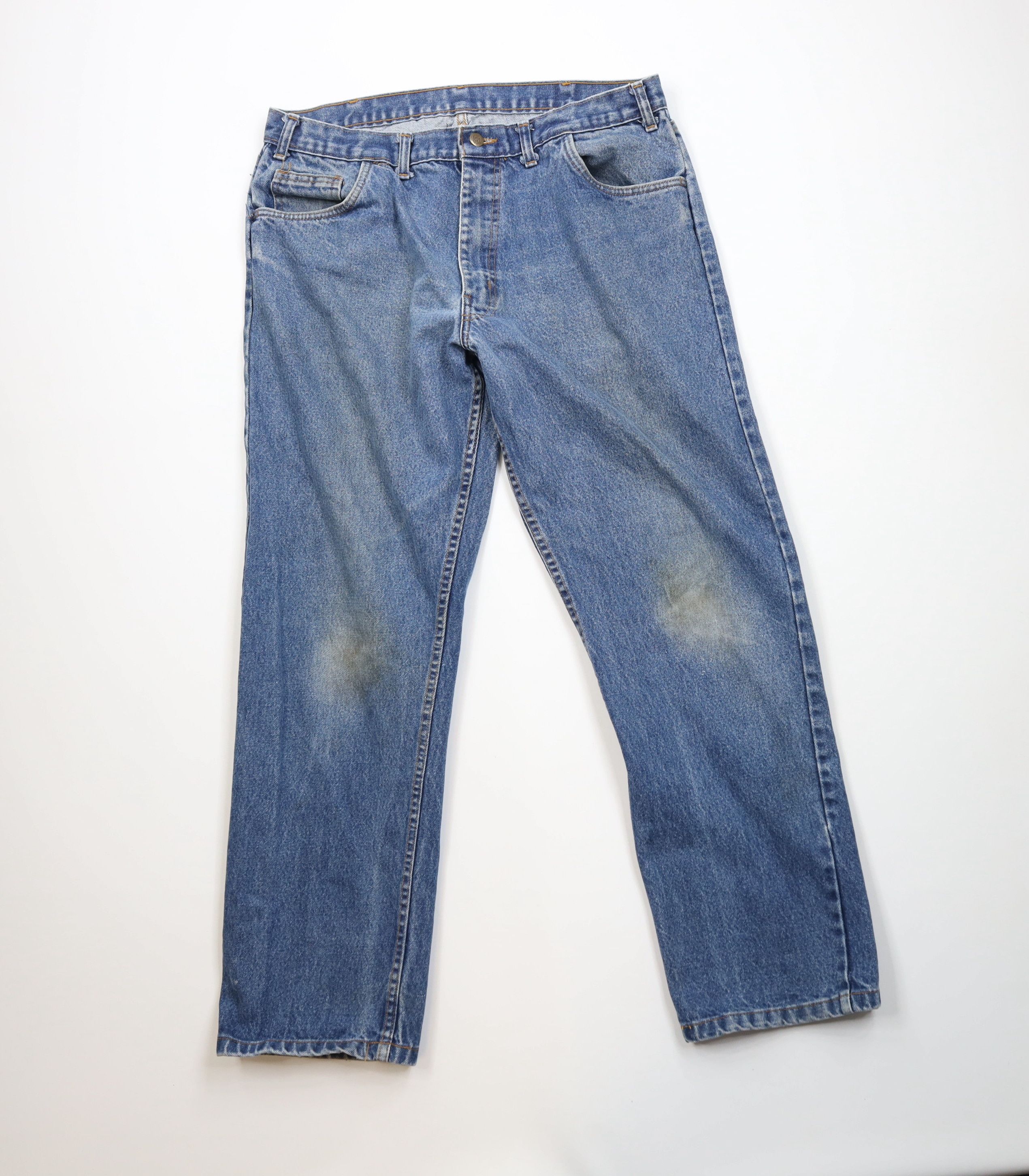 Vintage Vintage Streetwear Fire Flame Resistant Wide Leg Jeans Size US 38 / EU 54 - 1 Thumbnail