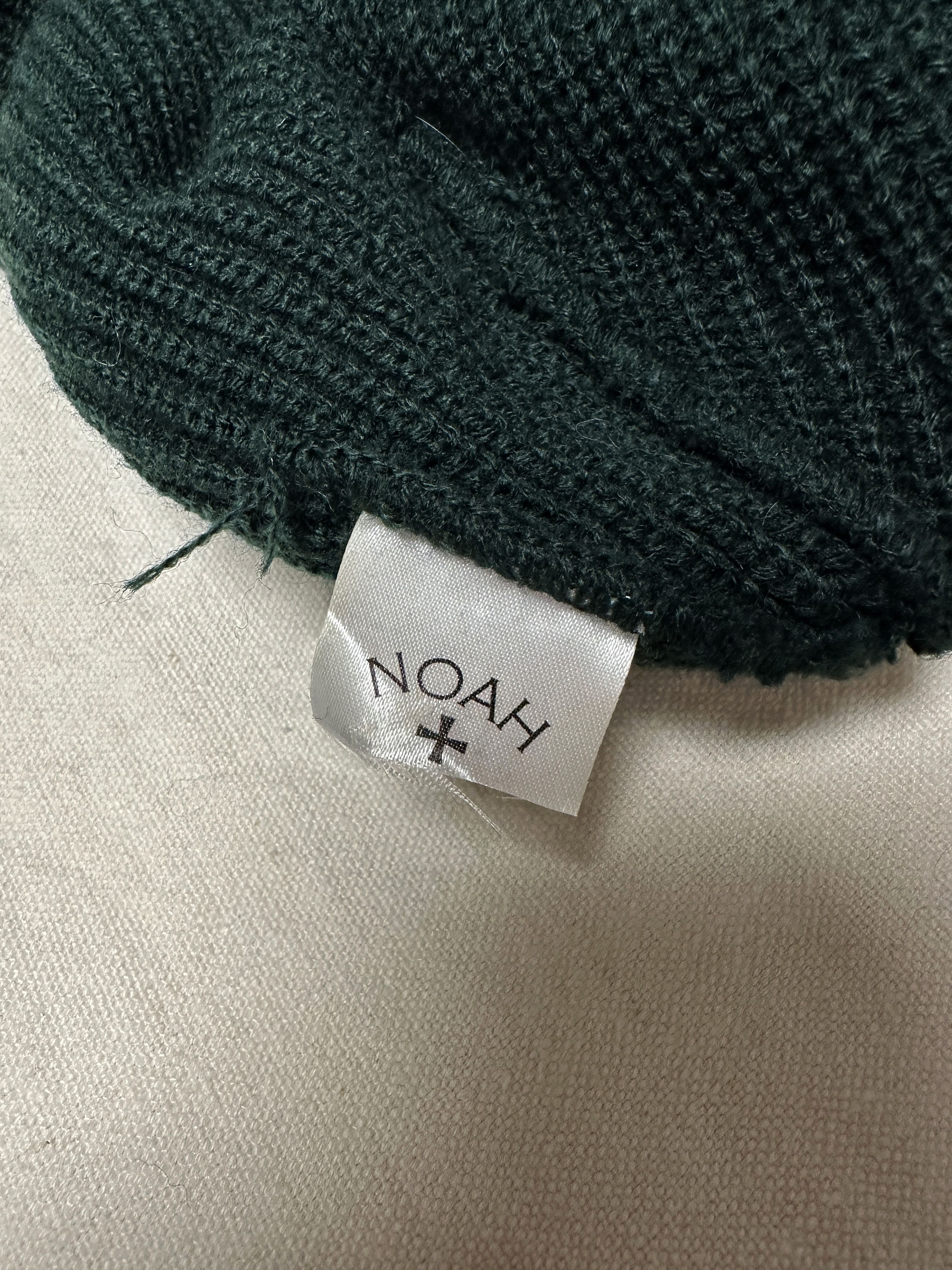 Noah Noah Core Logo Embroidered Knit Beanie - Navy / Green Size ONE SIZE - 4 Thumbnail