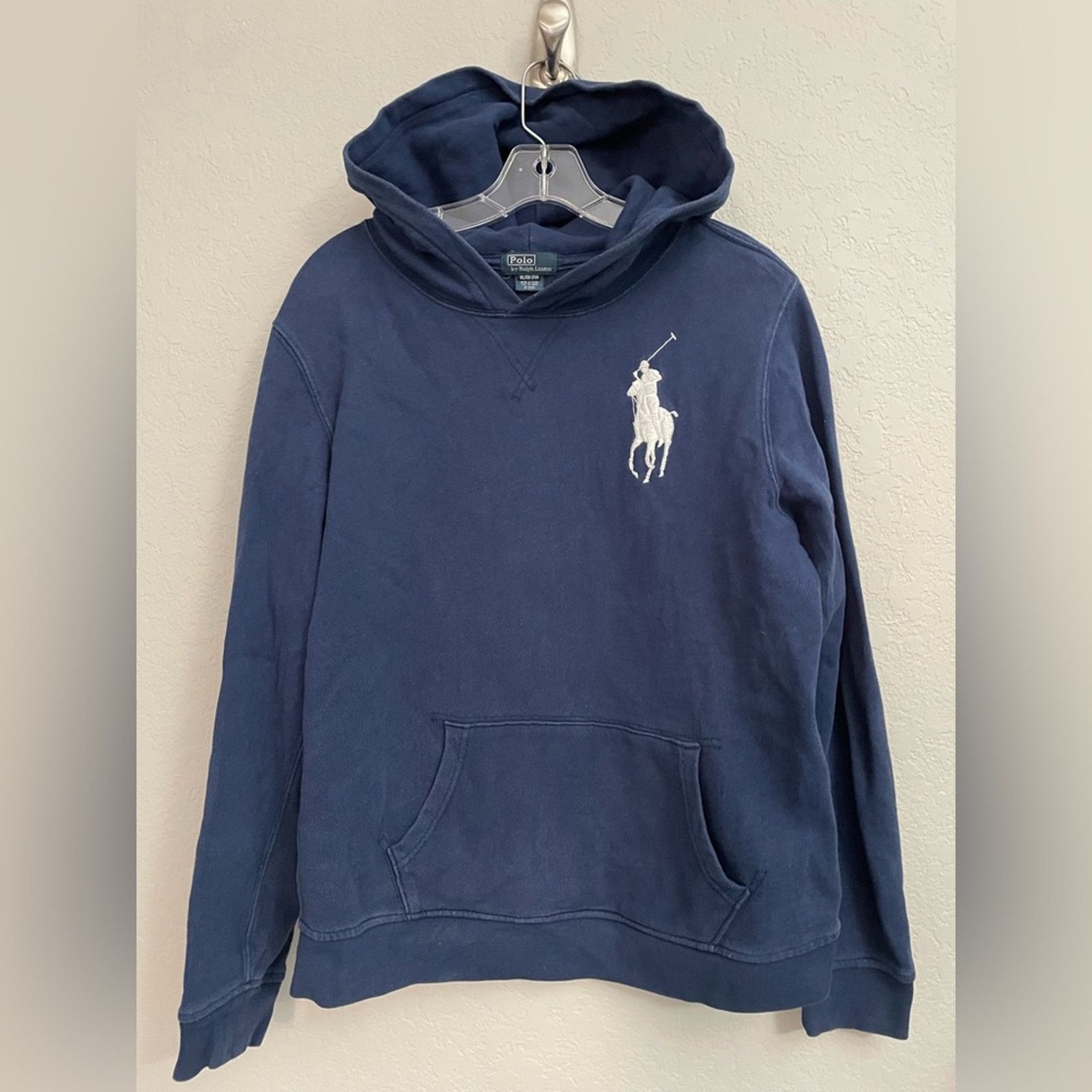 Polo Ralph Lauren Polo Ralph Lauren Boys Navy Big Pony Hoodie Size XL (18-20) Size US XL / EU 56 / 4 - 1 Thumbnail