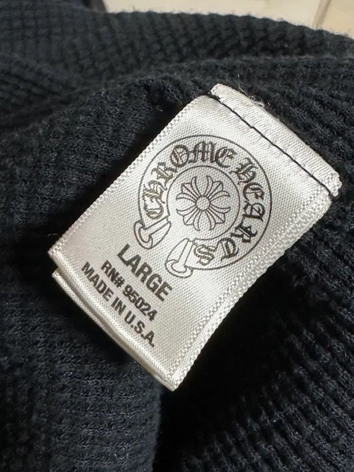 Chrome Hearts Heavy Weight Triple Cross Dagger Waffle Zipup Hoodie Size US L / EU 52-54 / 3 - 8 Thumbnail