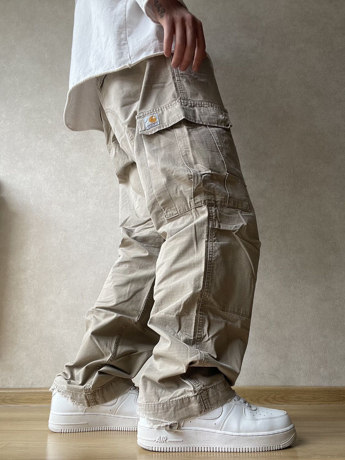 Carhartt Carhartt Cargo Double Knee Baggy Ripstop Pants Travis Style Size US 34 / EU 50 - 1 Thumbnail