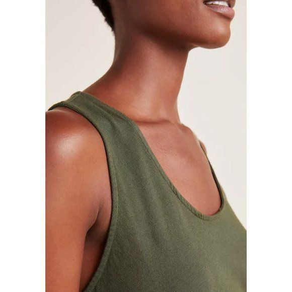 Anthropologie Stateside Ribbed Black Sleeveless Jersey Midi Dress XS Size XS / US 0-2 / IT 36-38 - 10 Thumbnail