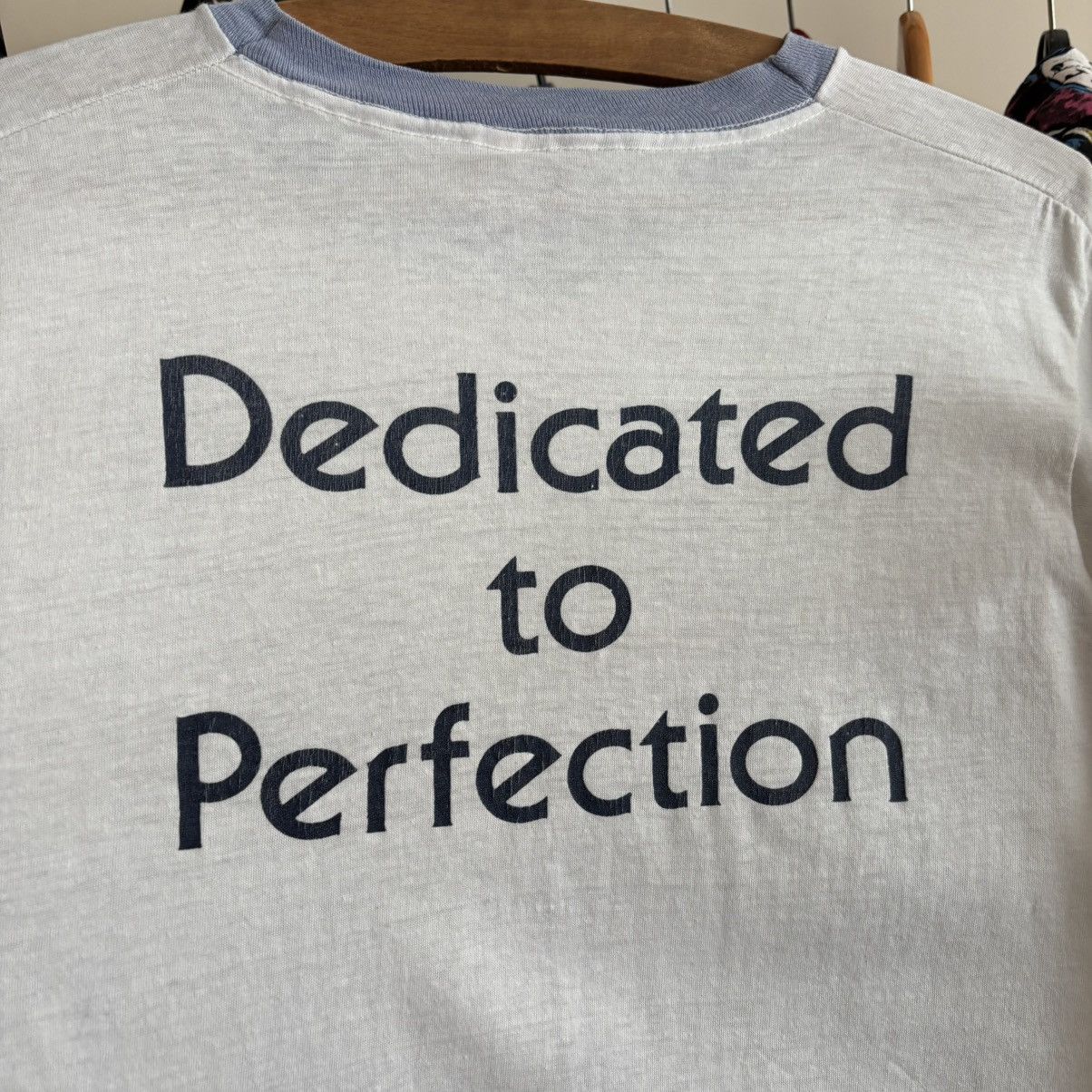 Vintage Vintage 70’s College KHL Dedicated To Perfection T-Shirt ERD Size US L / EU 52-54 / 3 - 3 Thumbnail