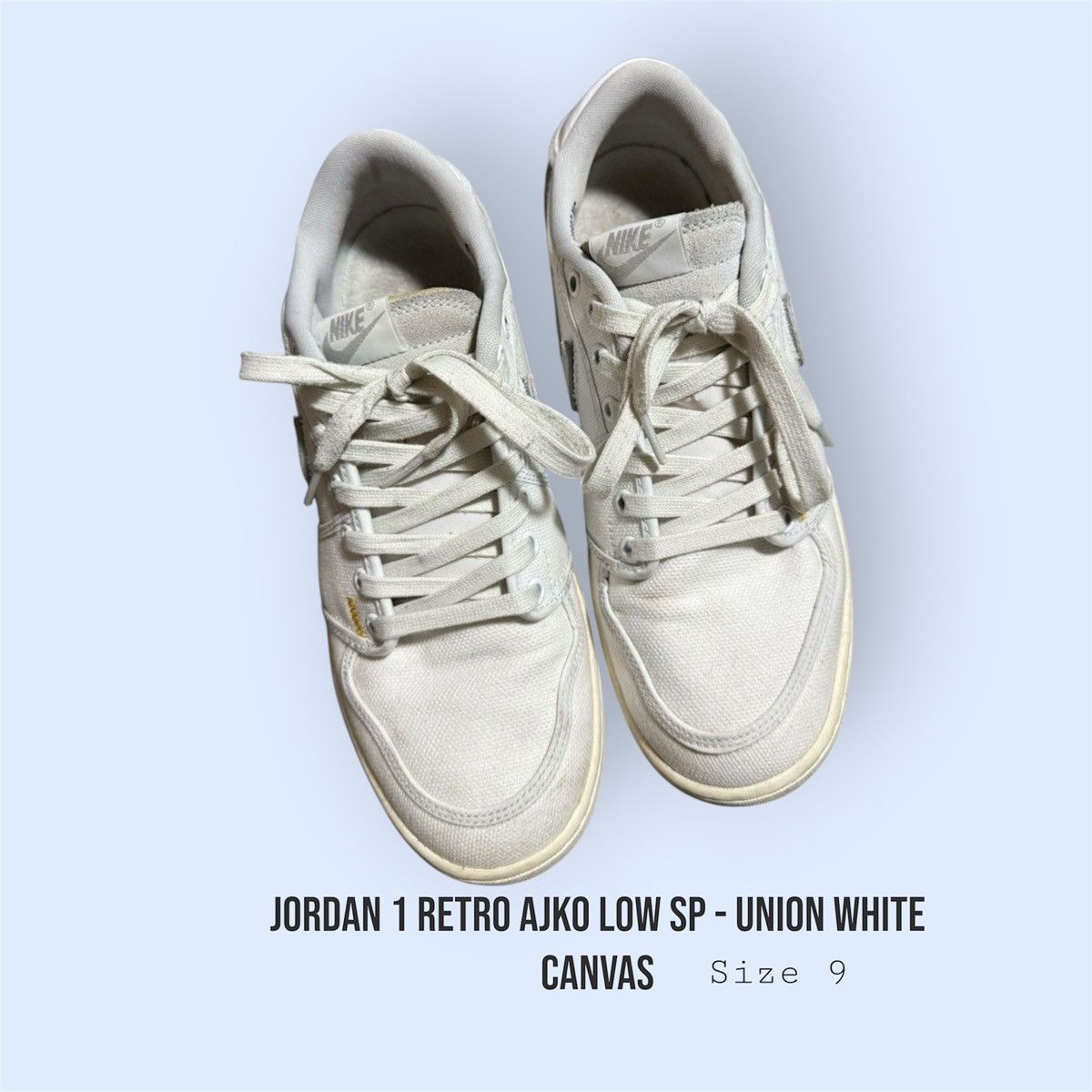 Jordan Brand × Union LA Jordan 1 Retro AJKO Low SP - Union White Canvas Size US 9 / EU 42 - 3 Thumbnail