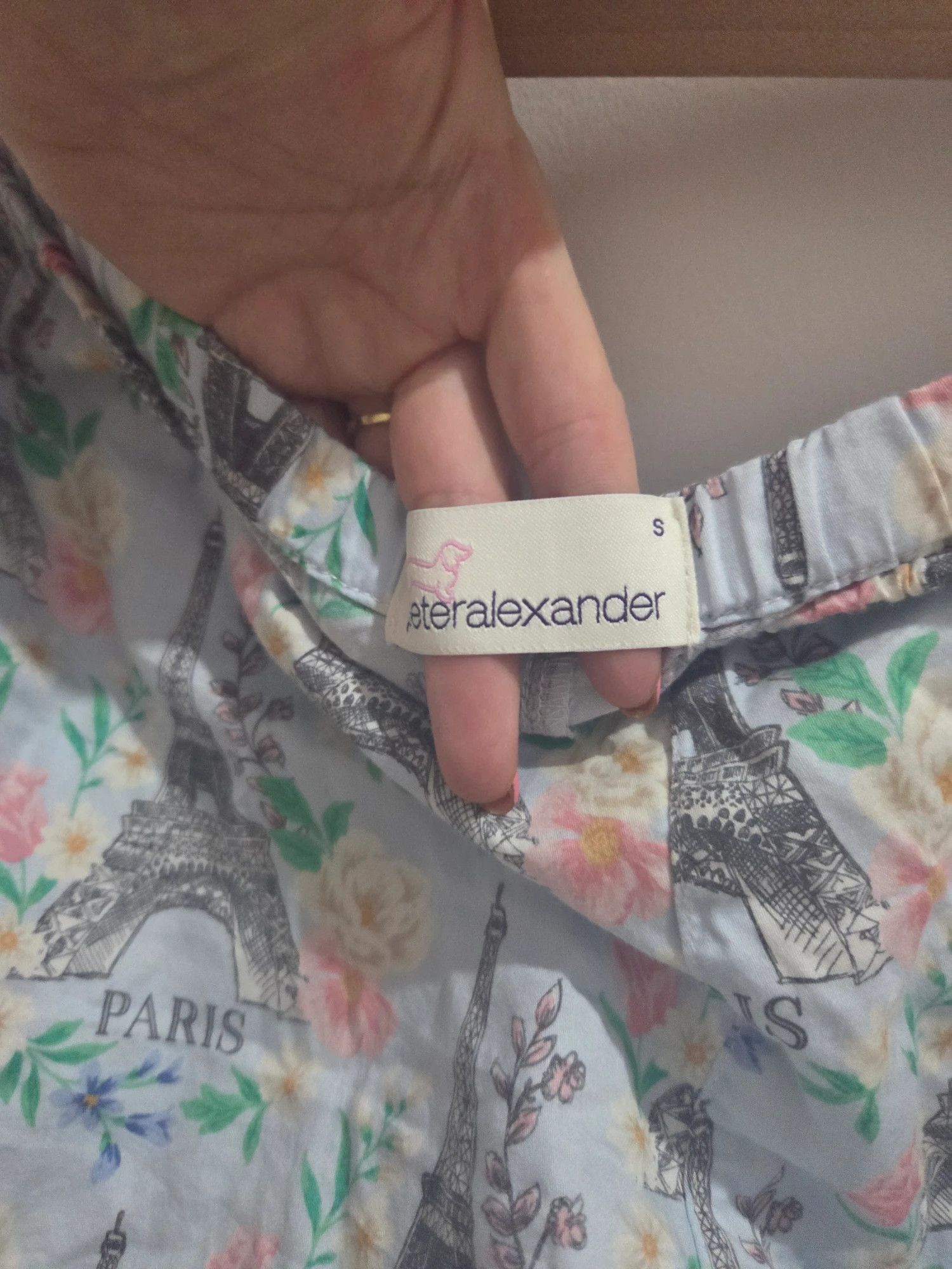 Other Peter Alexander Women's Light Blue Printed Pajama Shorts Size S Size US 30 / EU 46 - 2 Thumbnail