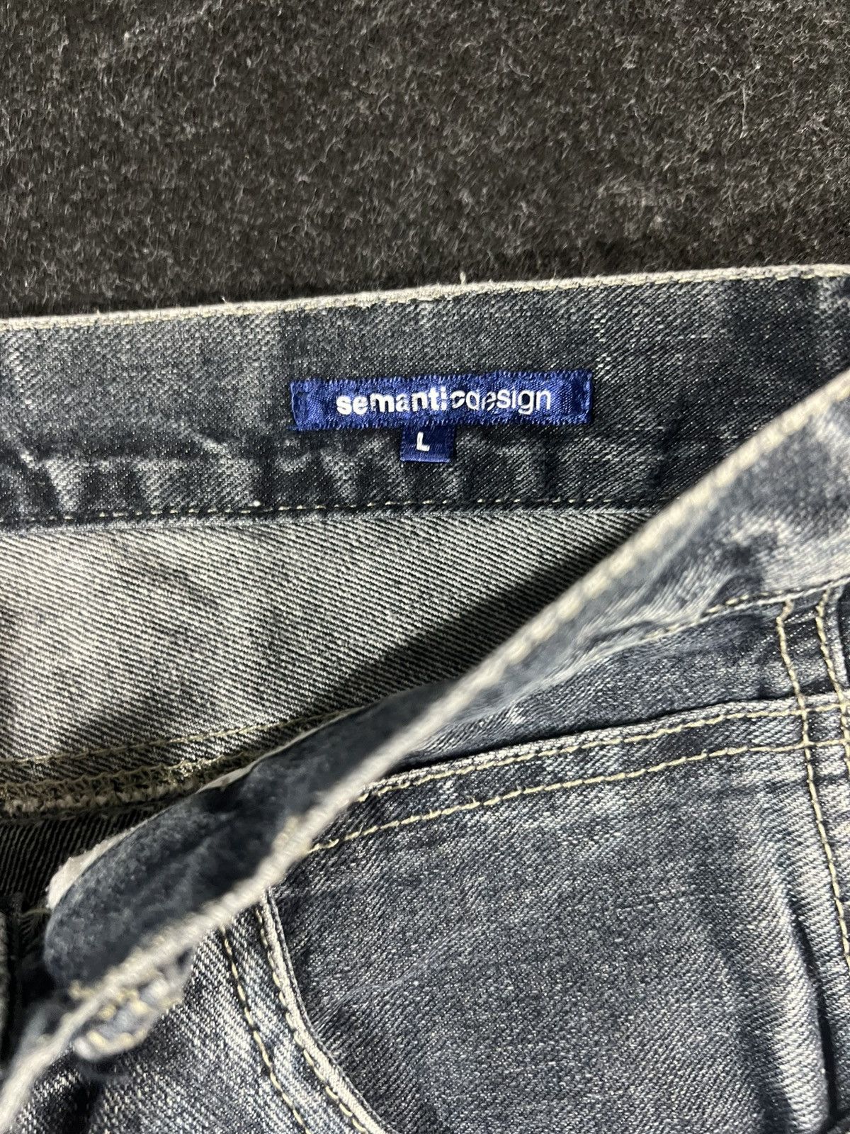 semanticdesign SemanticDesign Washed Whiskered Lightning Distress Punk Jean Size US 32 / EU 48 - 6 Thumbnail