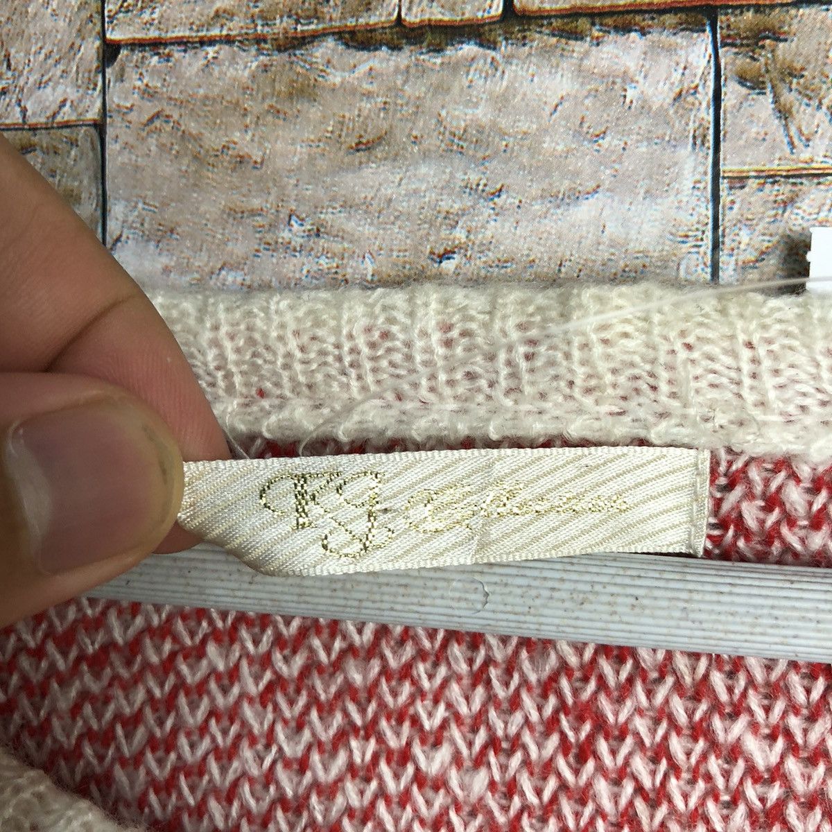 Homespun Knitwear × Japanese Brand KJ Collection Red Knitwear #A1107 Size M / US 6-8 / IT 42-44 - 9 Thumbnail