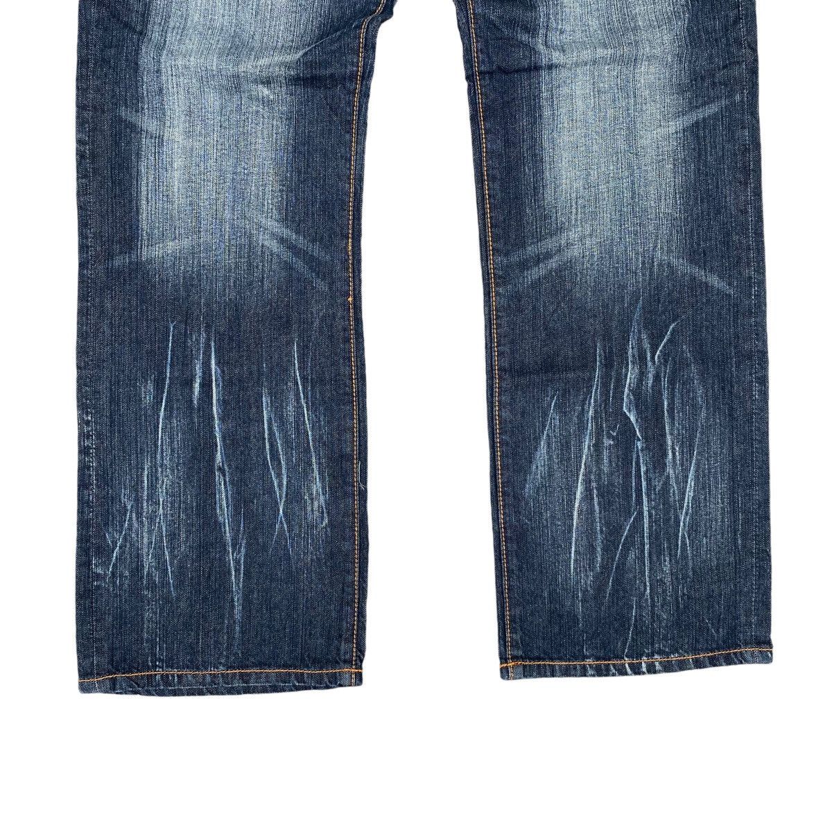 Japanese Brand Japan Daily Topics Rooted Lightning ⚡️ Denim Jeans Size US 34 / EU 50 - 3 Thumbnail