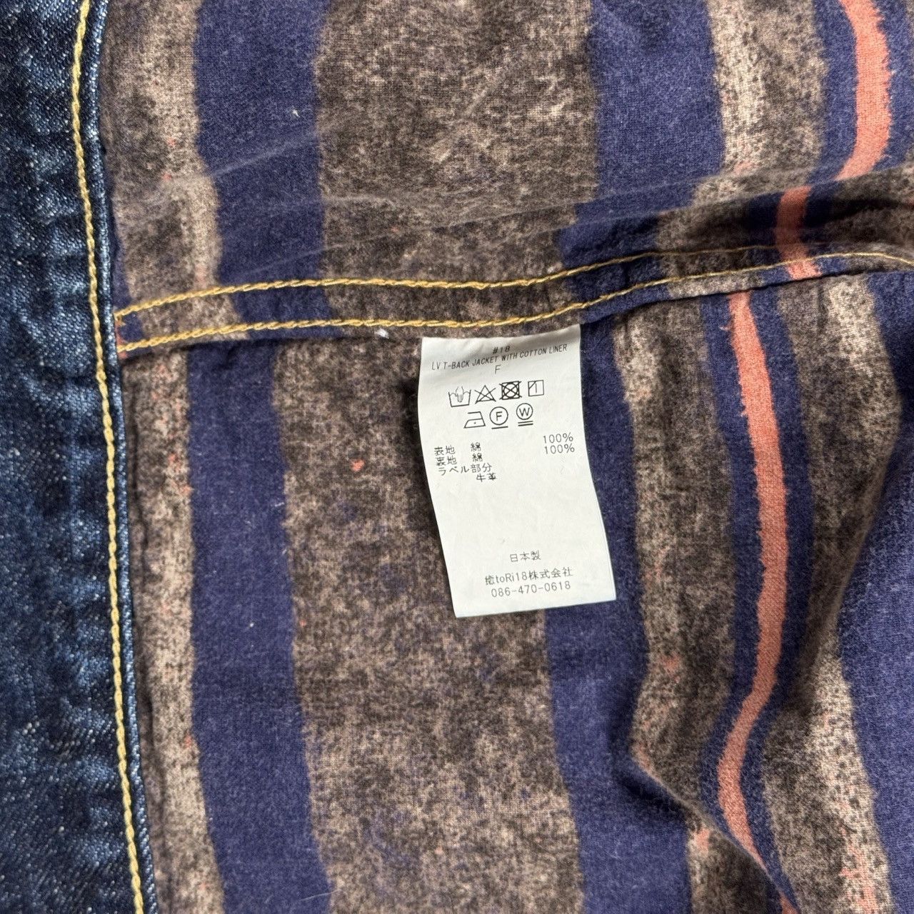 Japanese Brand NEW MANUAL＃018 LV T BACK JACKET WITH COTTON LINER Size US M / EU 48-50 / 2 - 6 Thumbnail