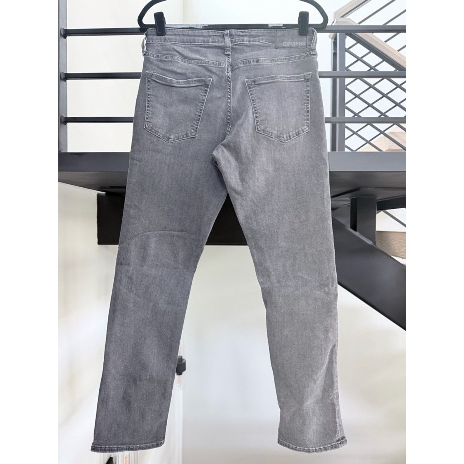 Express Express Men's Gray Slim Fit Hyper Stretch Jeans size 30 Size US 30 / EU 46 - 2 Thumbnail