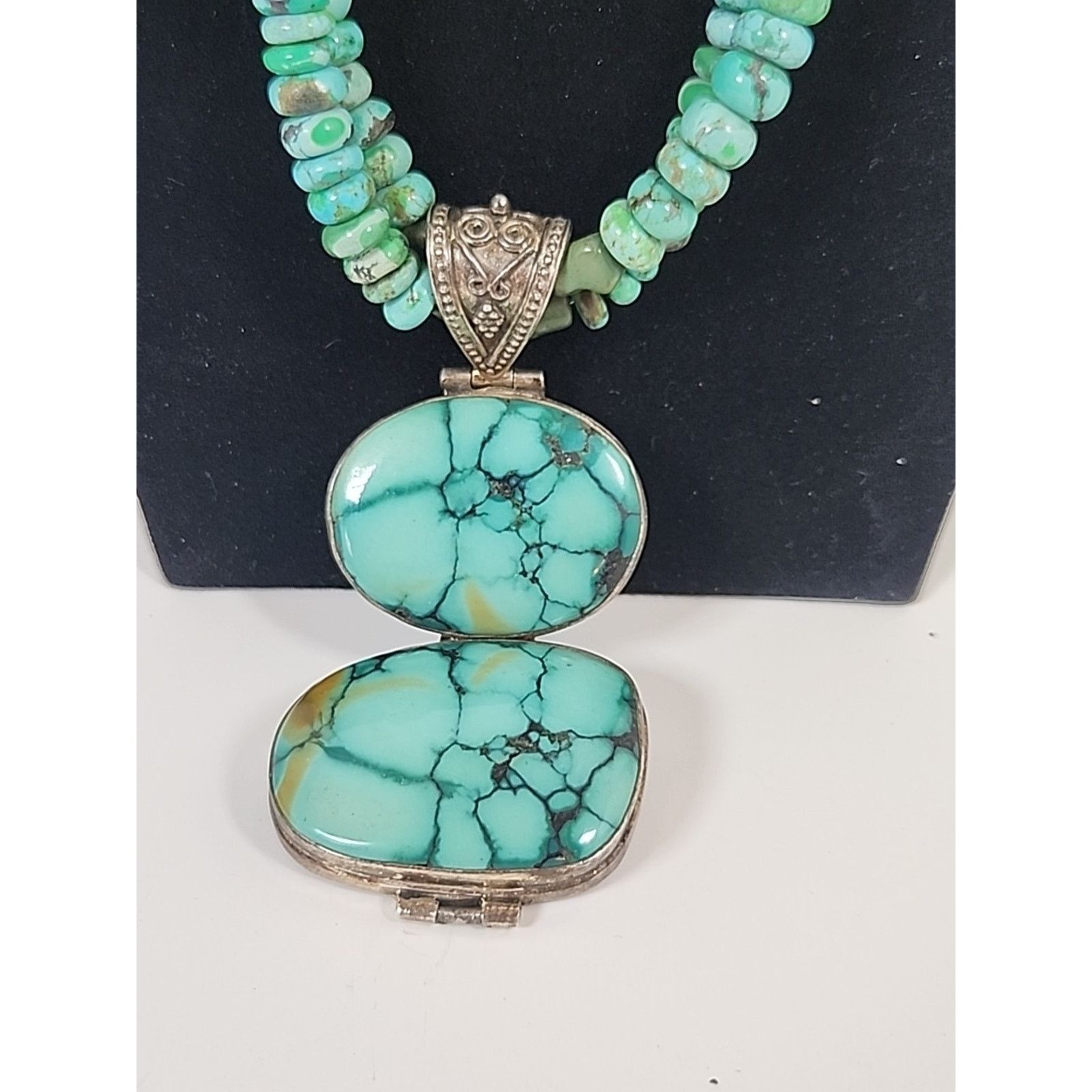 Other Sterling Southwestern Turquoise Beaded And Pendant Necklace Size ONE SIZE - 2 Thumbnail