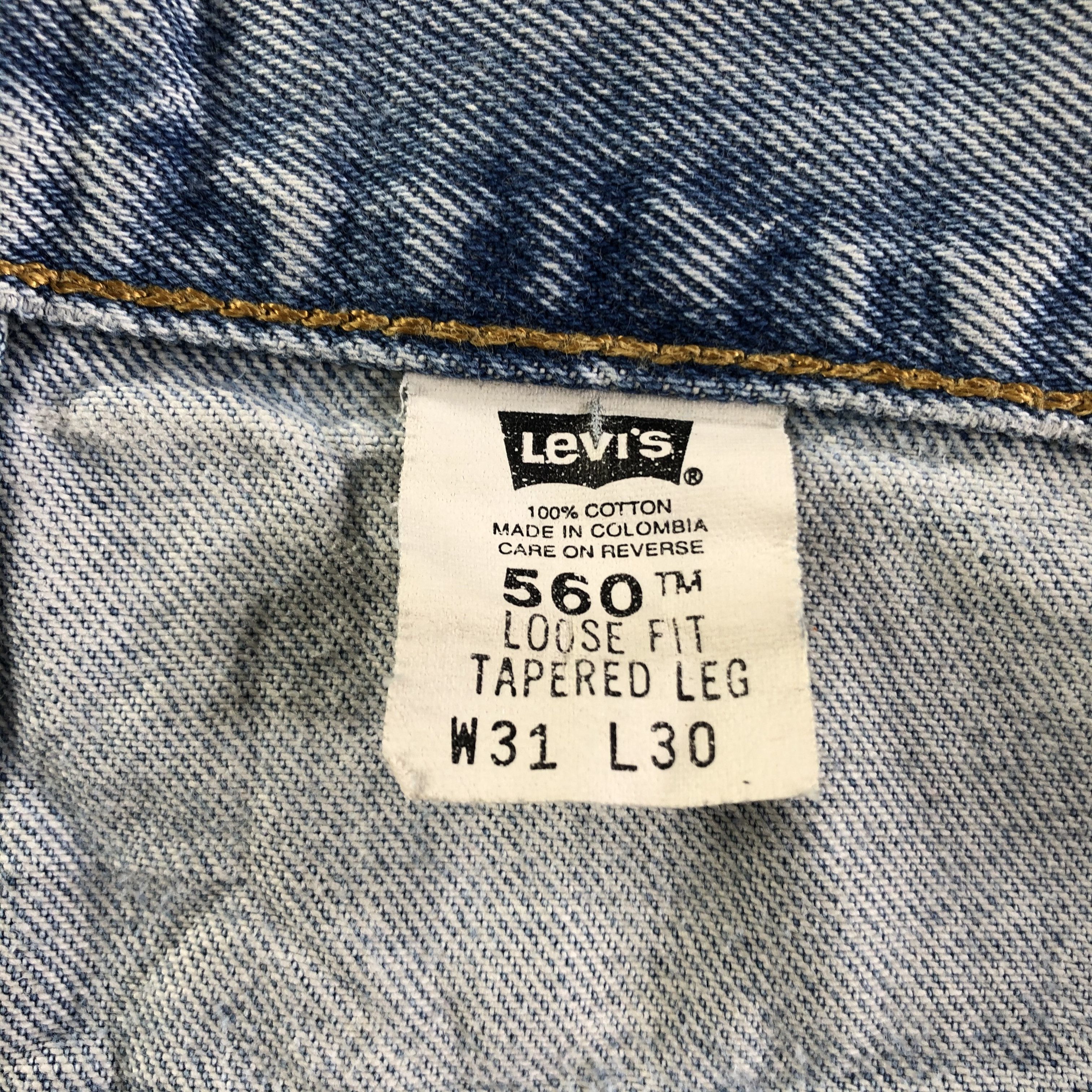 Levi's Vintage Distress Levis 560 Jeans-J3301 Size US 32 / EU 48 - 11 Thumbnail