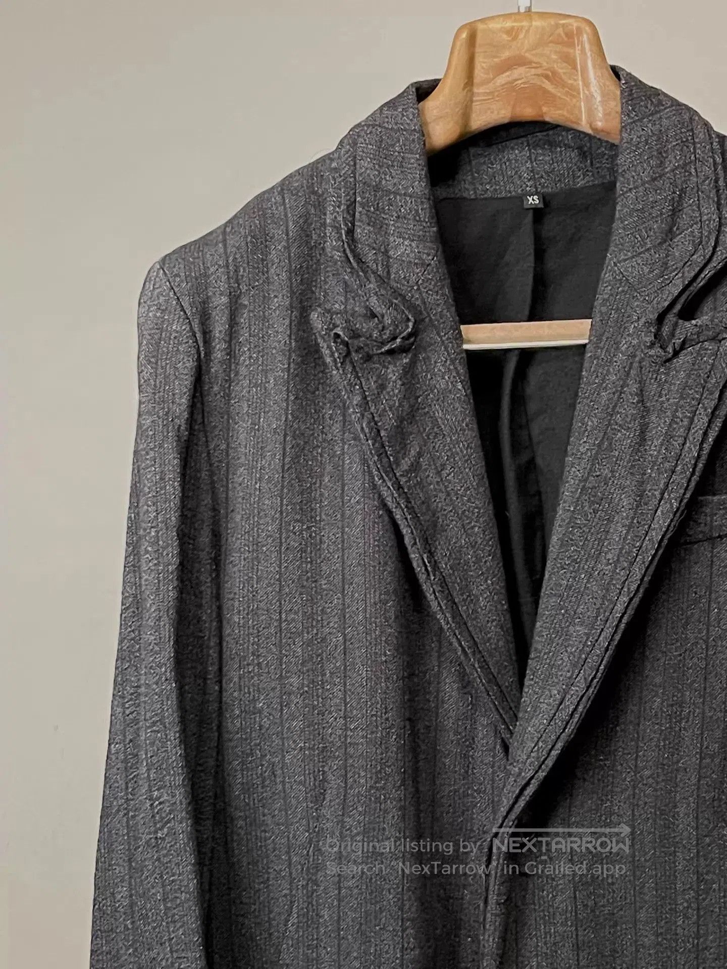 Ann Demeulemeester Long Structured Black Coat . Size US XS / EU 42 / 0 - 4 Thumbnail