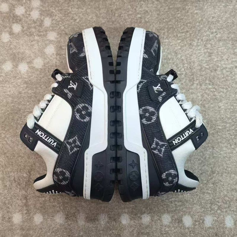 Louis Vuitton Louis Vuitton Trainer Maxi Black and White Sneakers -2508 Size US 7.5 / EU 40-41 - 8 Thumbnail