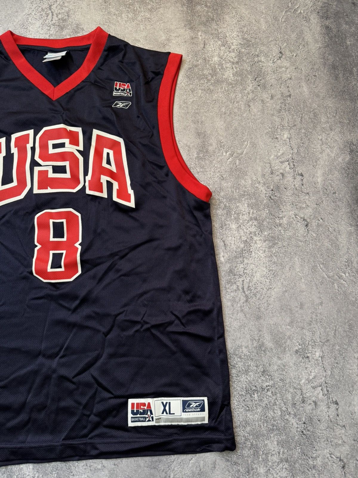 Reebok × Vintage USA Basketball Jersey Reebok Number 8 Kobe Bryant Size US XL / EU 56 / 4 - 3 Thumbnail