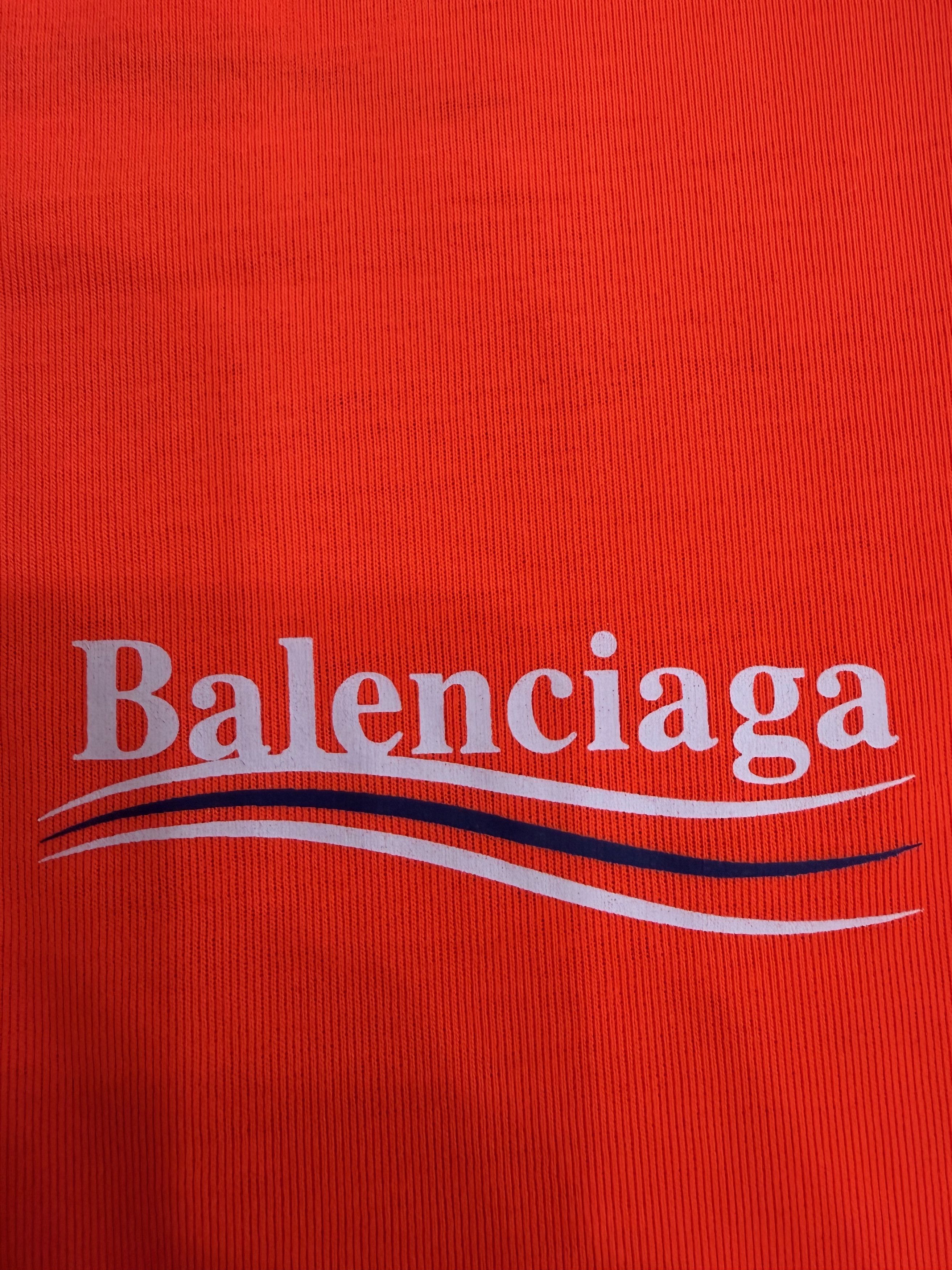 Balenciaga Wardrobe Unisex Political Campaign Logo Neon T-Shirt Small Size S / US 4 / IT 40 - 5 Thumbnail