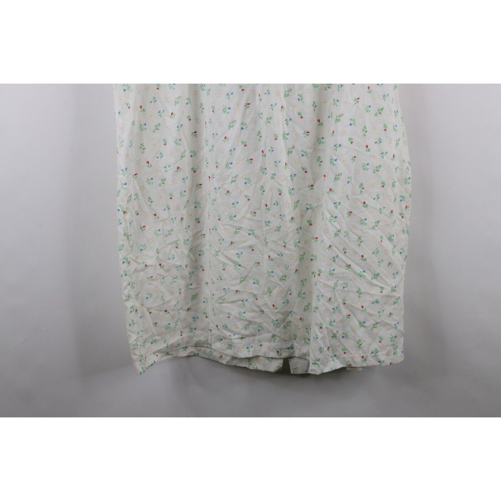 Vintage Vintage 70s Mid Century Modern MCM Sheer Flower Muu Muu Gown Size L / US 10 / IT 46 - 13 Thumbnail
