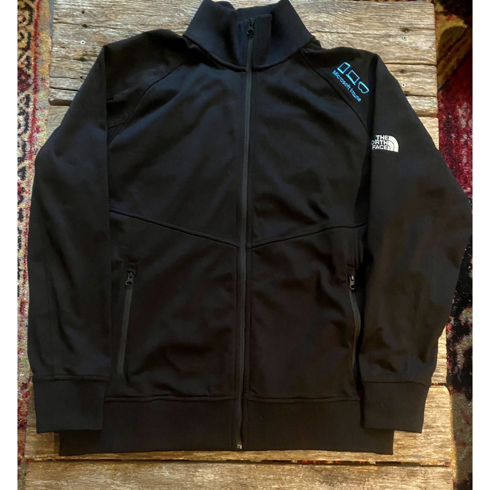 The North Face The North Face Track Jacket Mens Large Black Nerd Intune New England Zip L Size US L / EU 52-54 / 3 - 2 Thumbnail