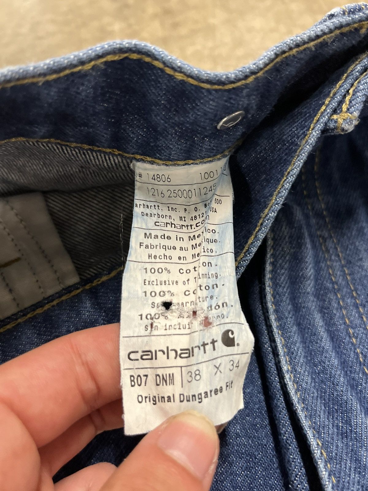 Carhartt Carhartt double knees denim pair rare streetwear hype baggy Size US 36 / EU 52 - 9 Thumbnail